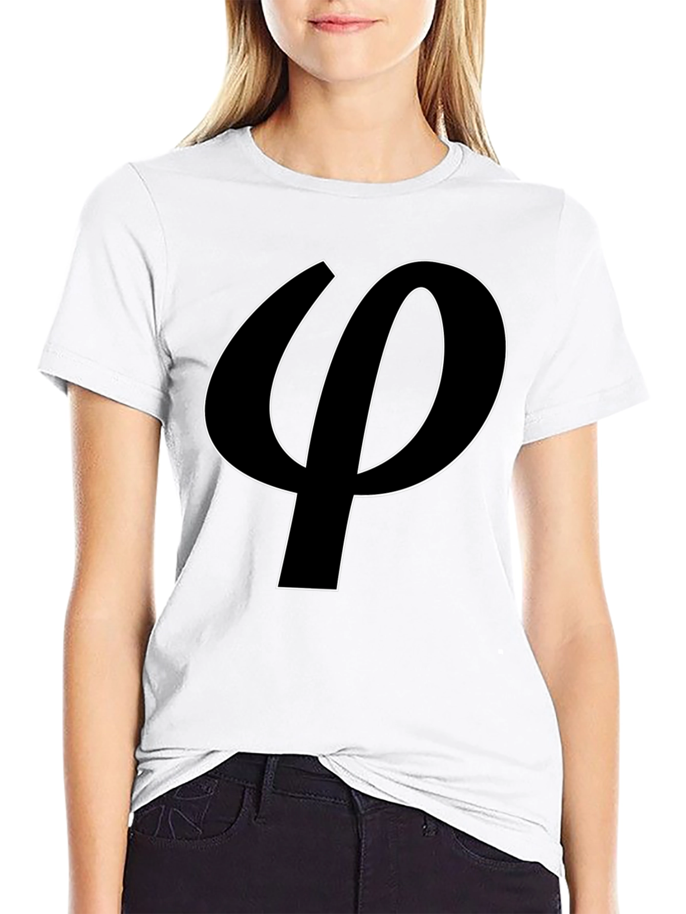 Black Phi Symbol T-Shirt - Sleek and Stylish view 9