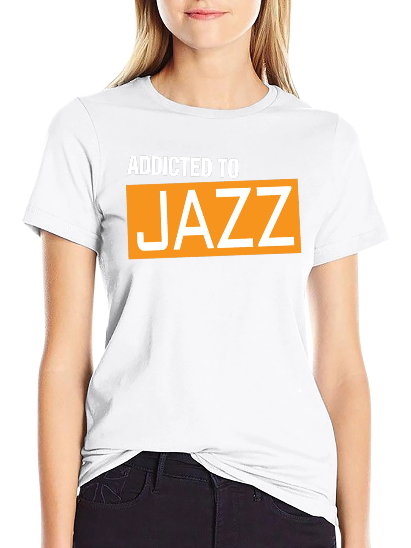 Black Addicted To Jazz Graphic T-Shirt view 9