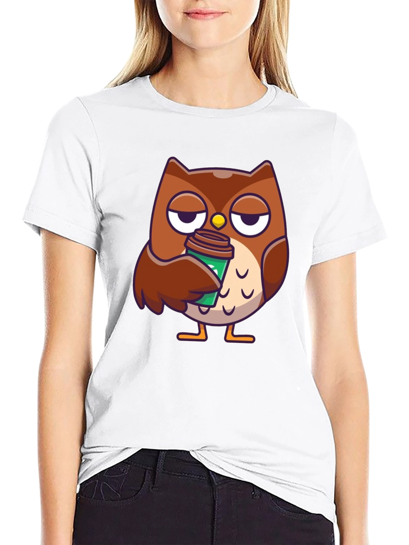 Black Owl Coffee T-Shirt - Brewtiful Design view 9