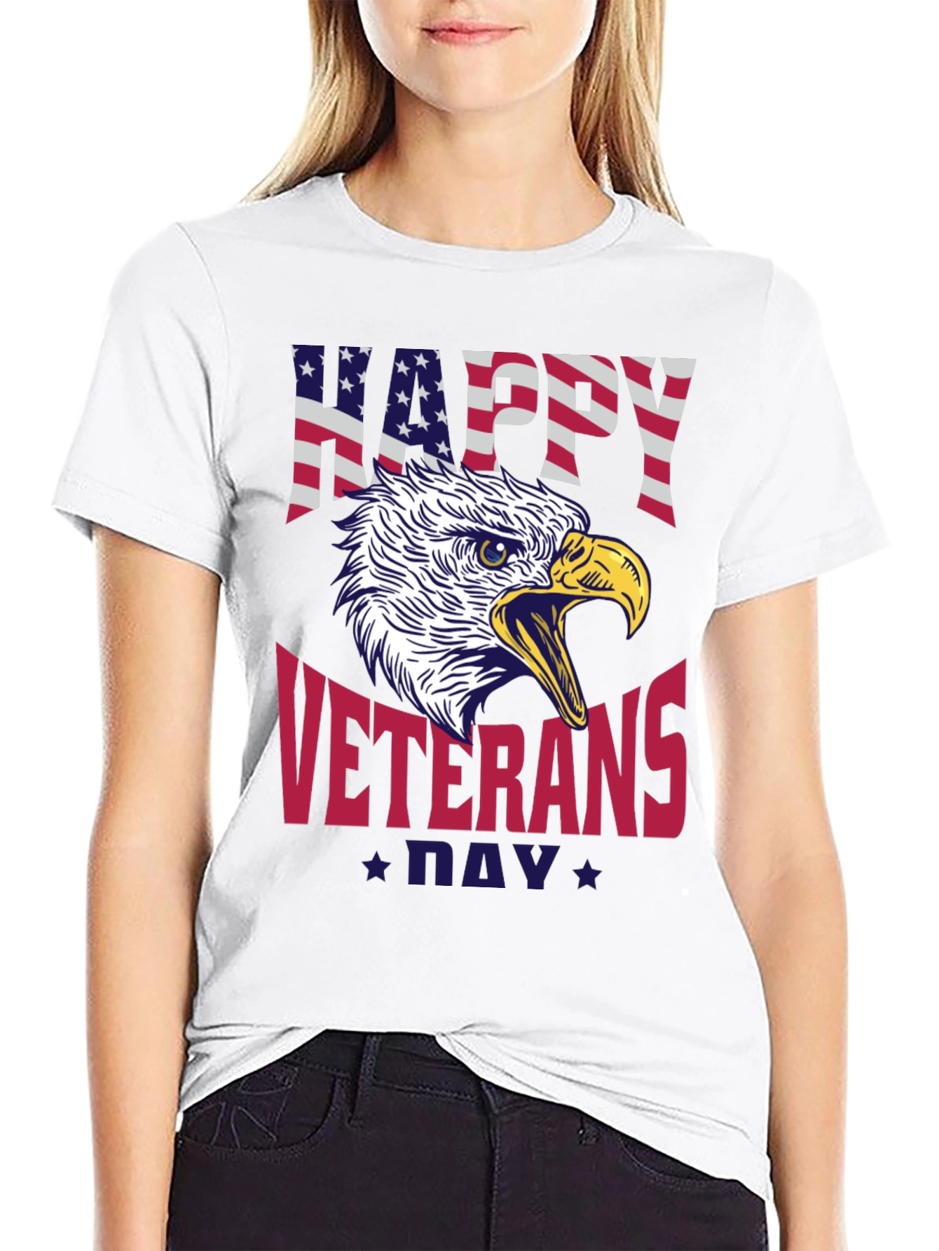 Happy Veterans Day Eagle Graphic Tee - 9