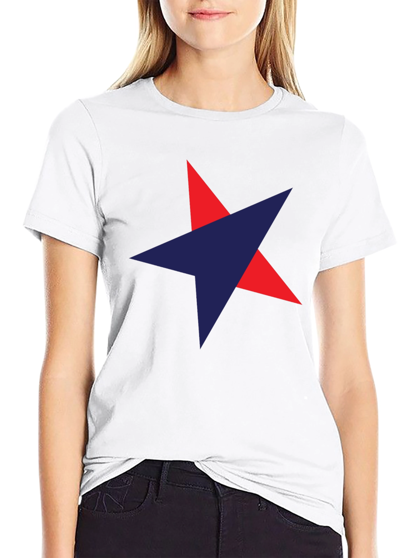 Black Star Graphic Men's Black T-Shirt view 9