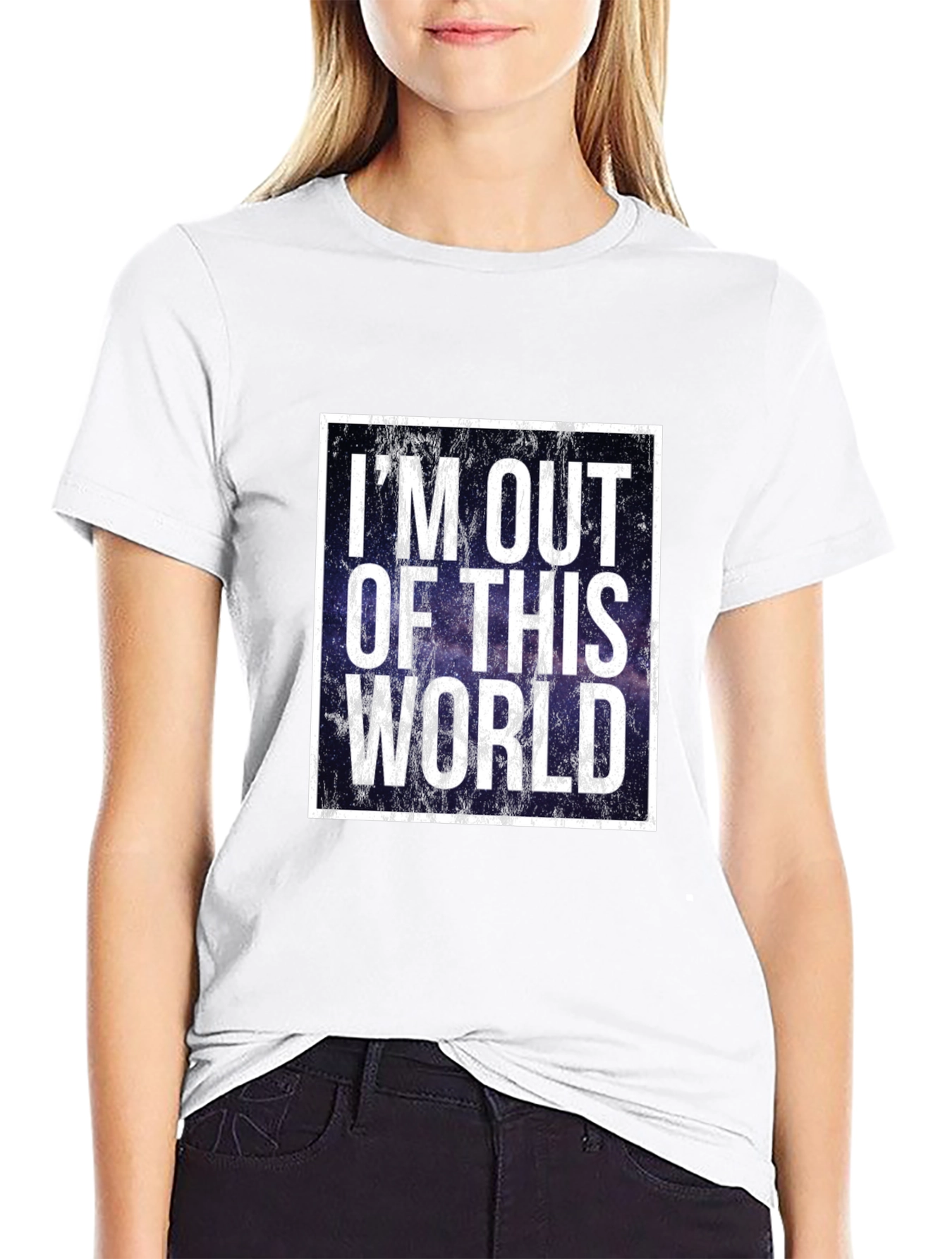 Black Out of This World Graphic T-Shirt view 9