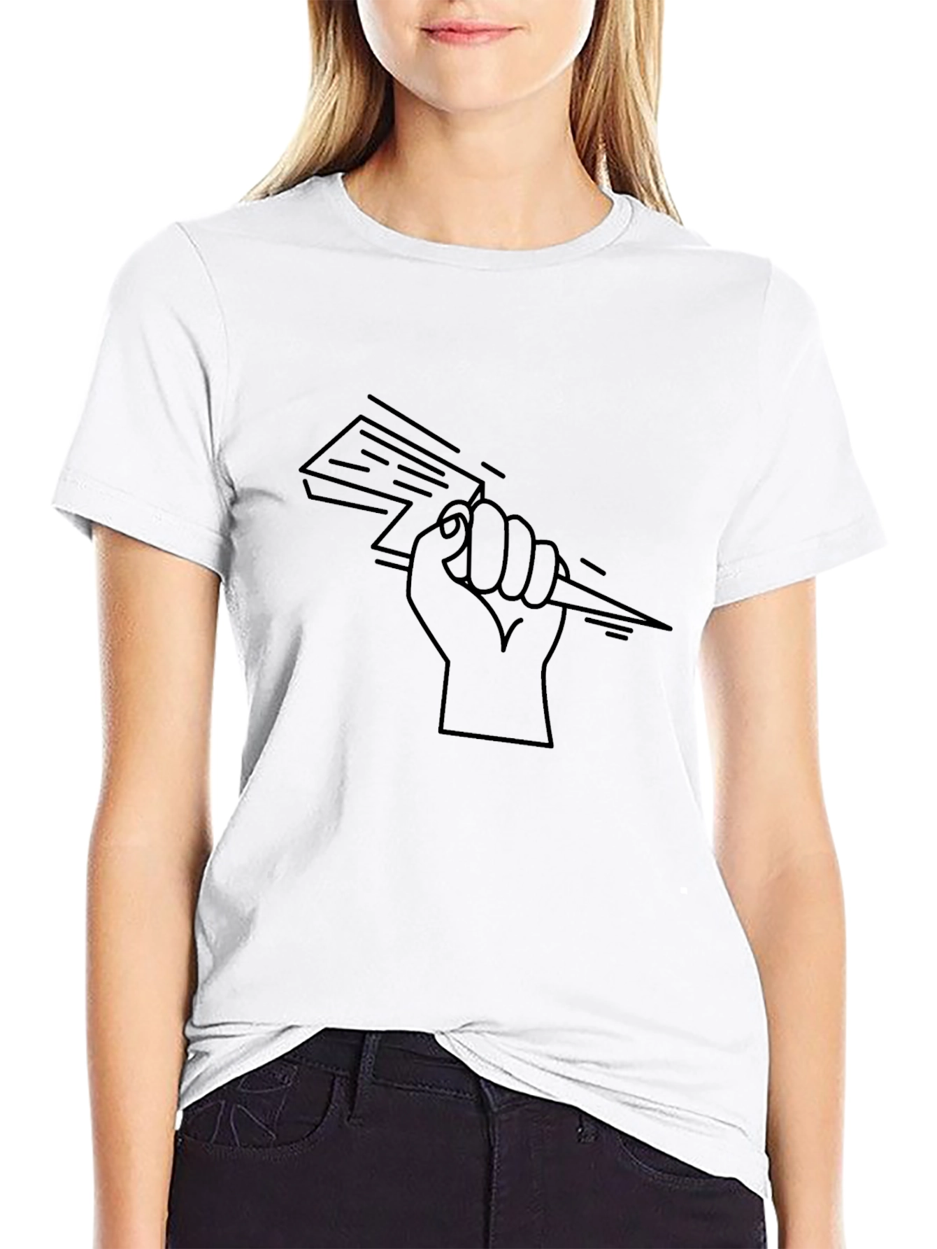 Lightning Bolt Hand Graphic Tee - 9