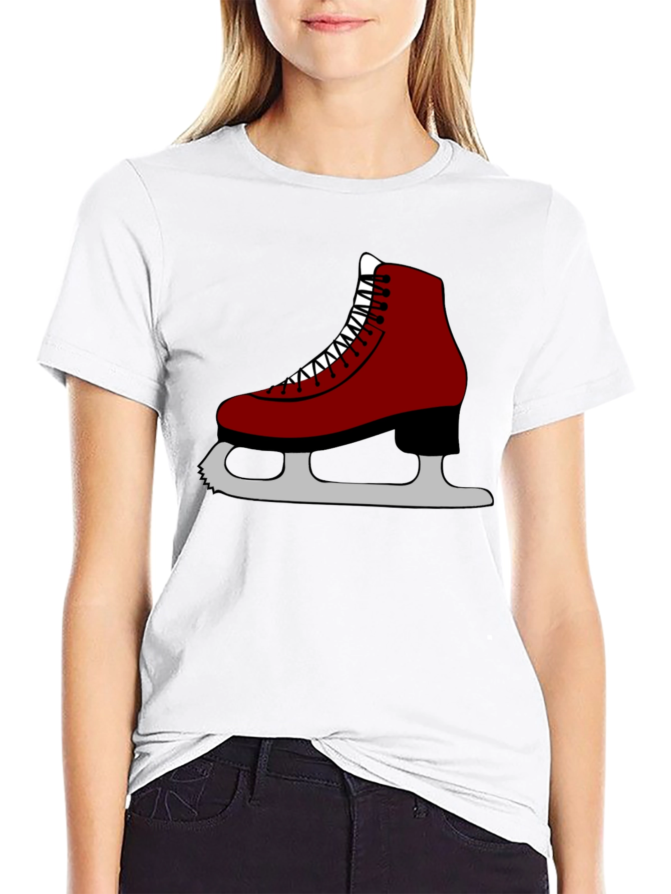 Black Skate Graphic T-Shirt, Black, Unisex view 9