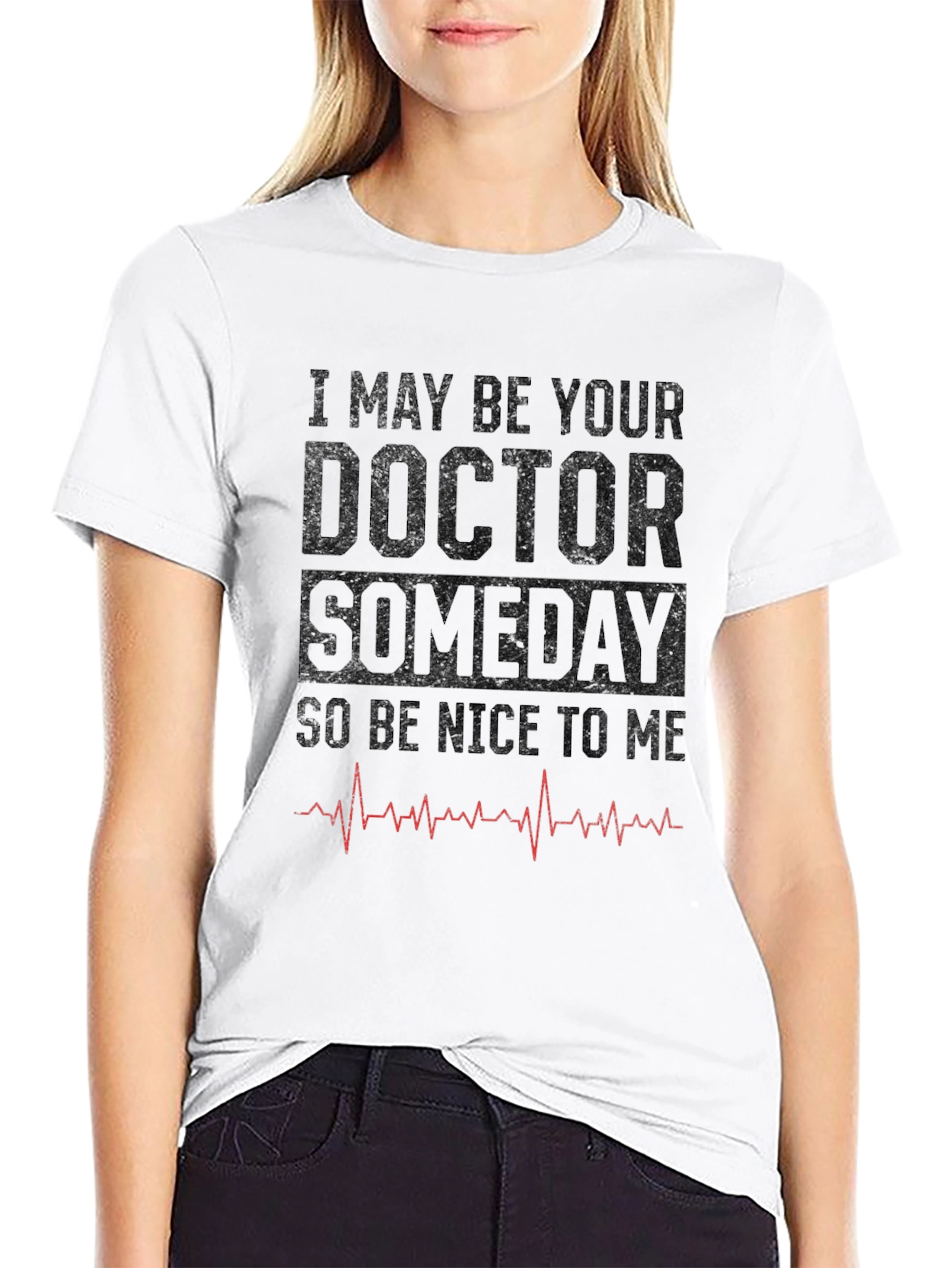 Black Future Doctor T-Shirt - Be Nice to Me! view 9