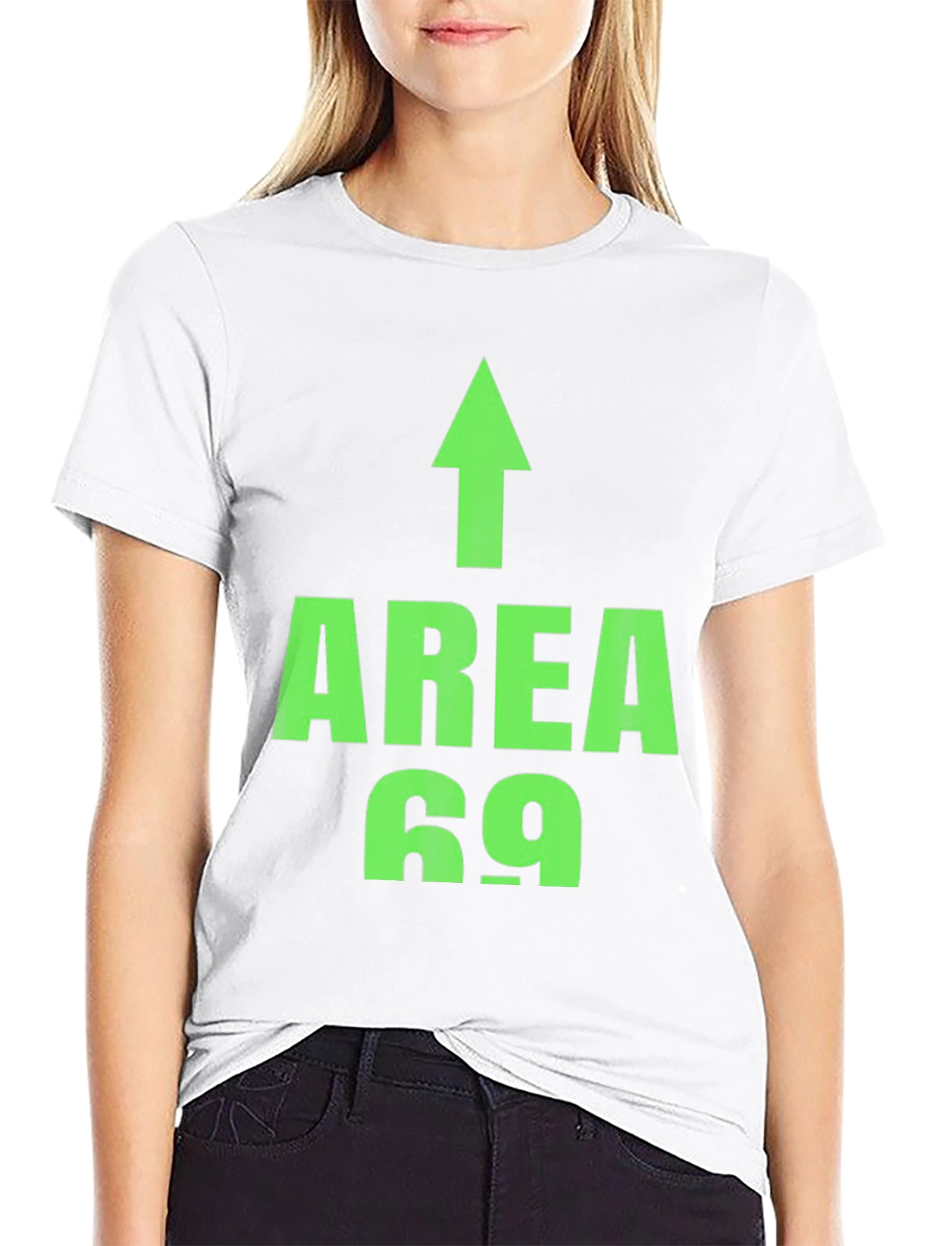 Black Area 69 Funny Novelty T-Shirt view 9