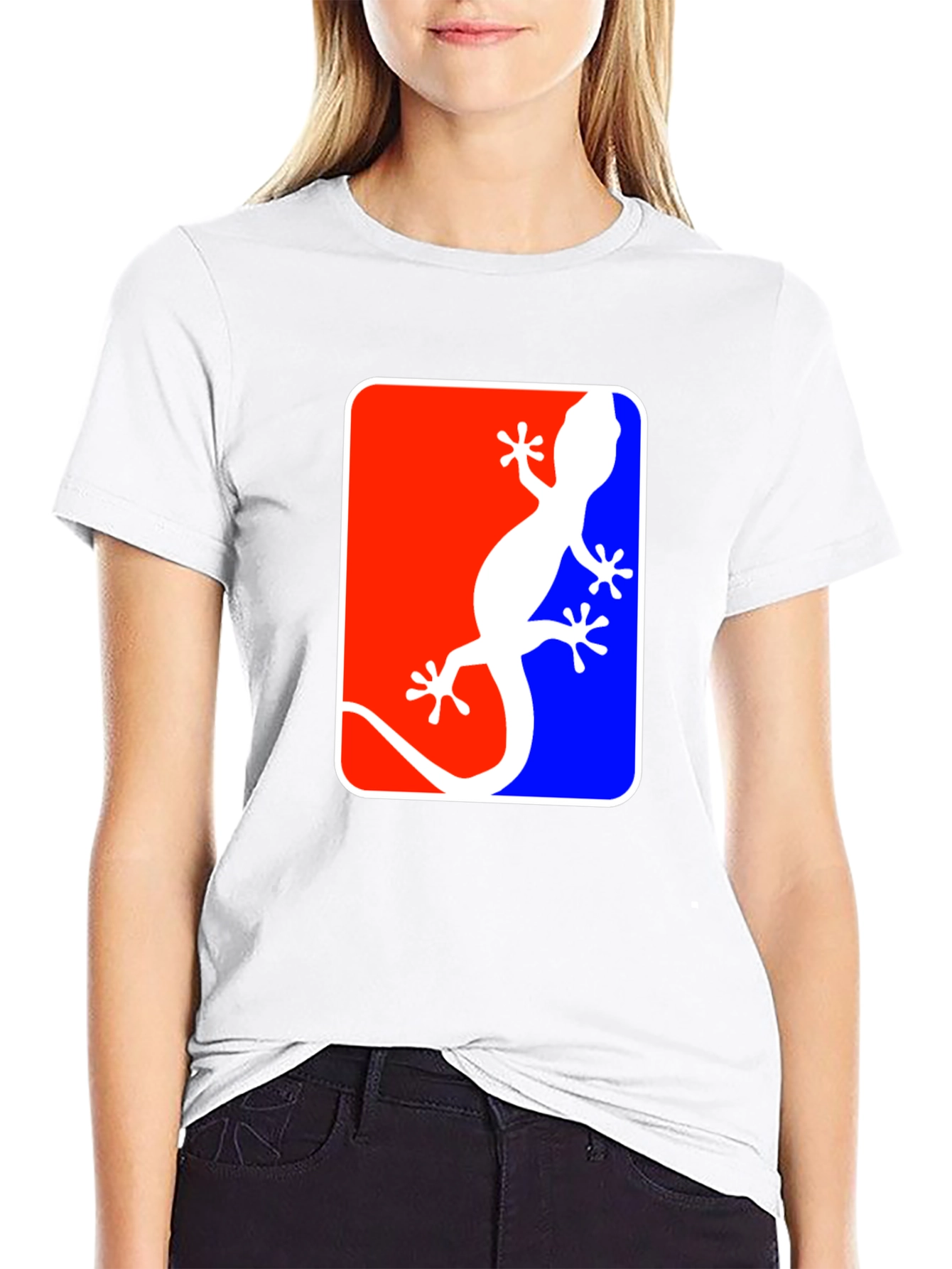 Black Gecko Logo T-Shirt - Red, White, & Blue view 9