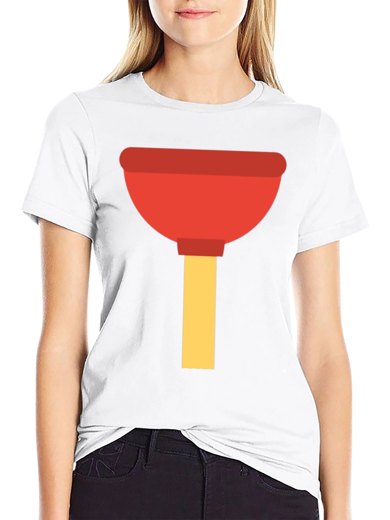 Black Plunger Graphic Tee - Fun & Functional! view 9