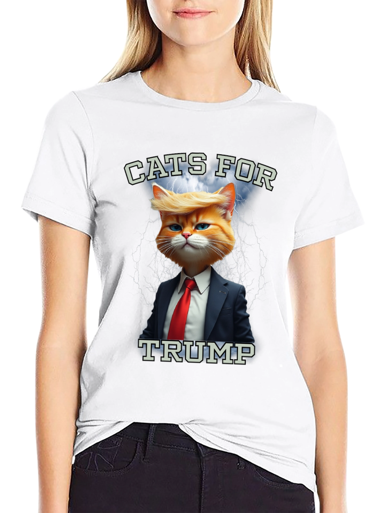 Black Cats for Trump T-Shirt view 9