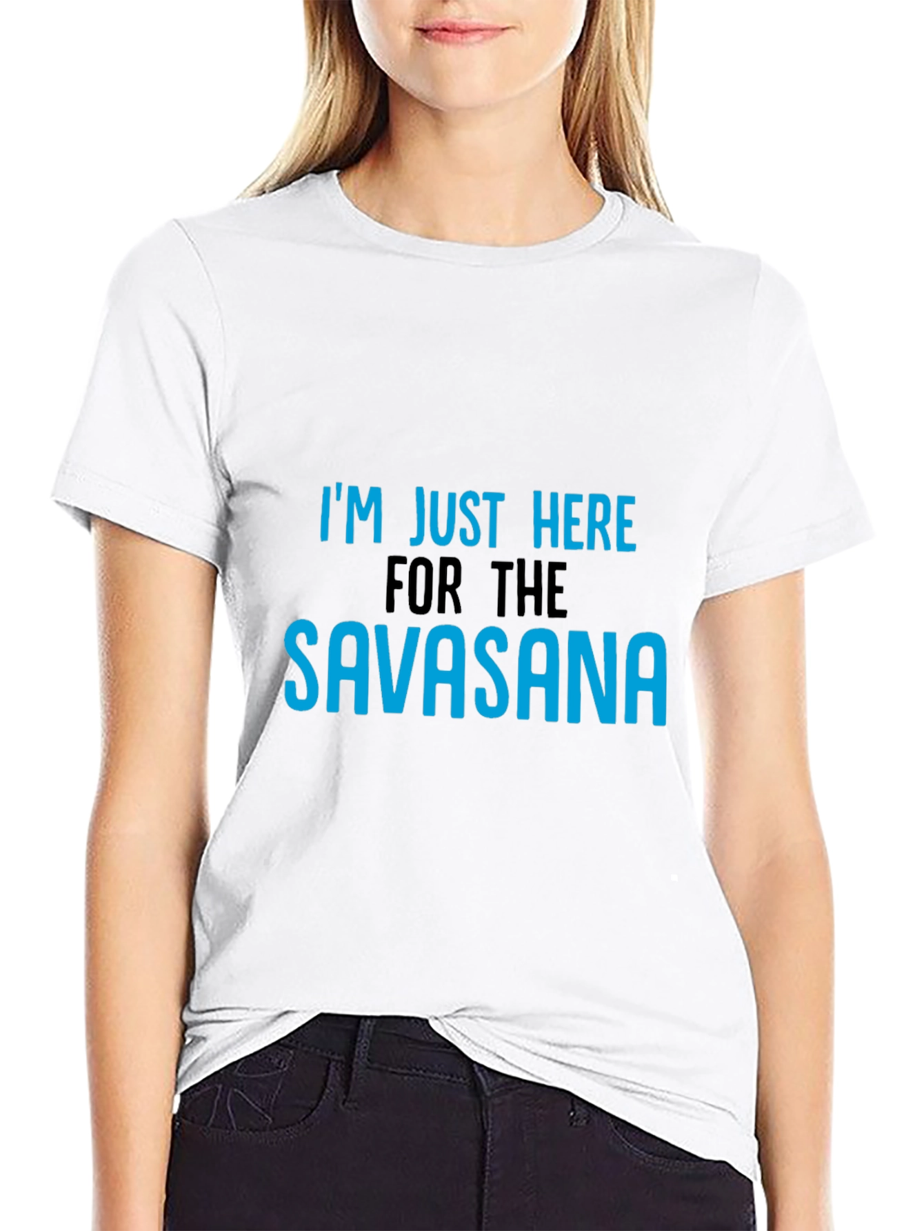 Black Savasana Yoga Tee - Funny Relaxation Shirt view 9
