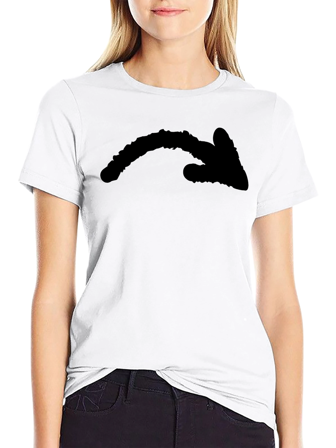 Black Black Arrow Graphic Tee - Casual Wear view 9