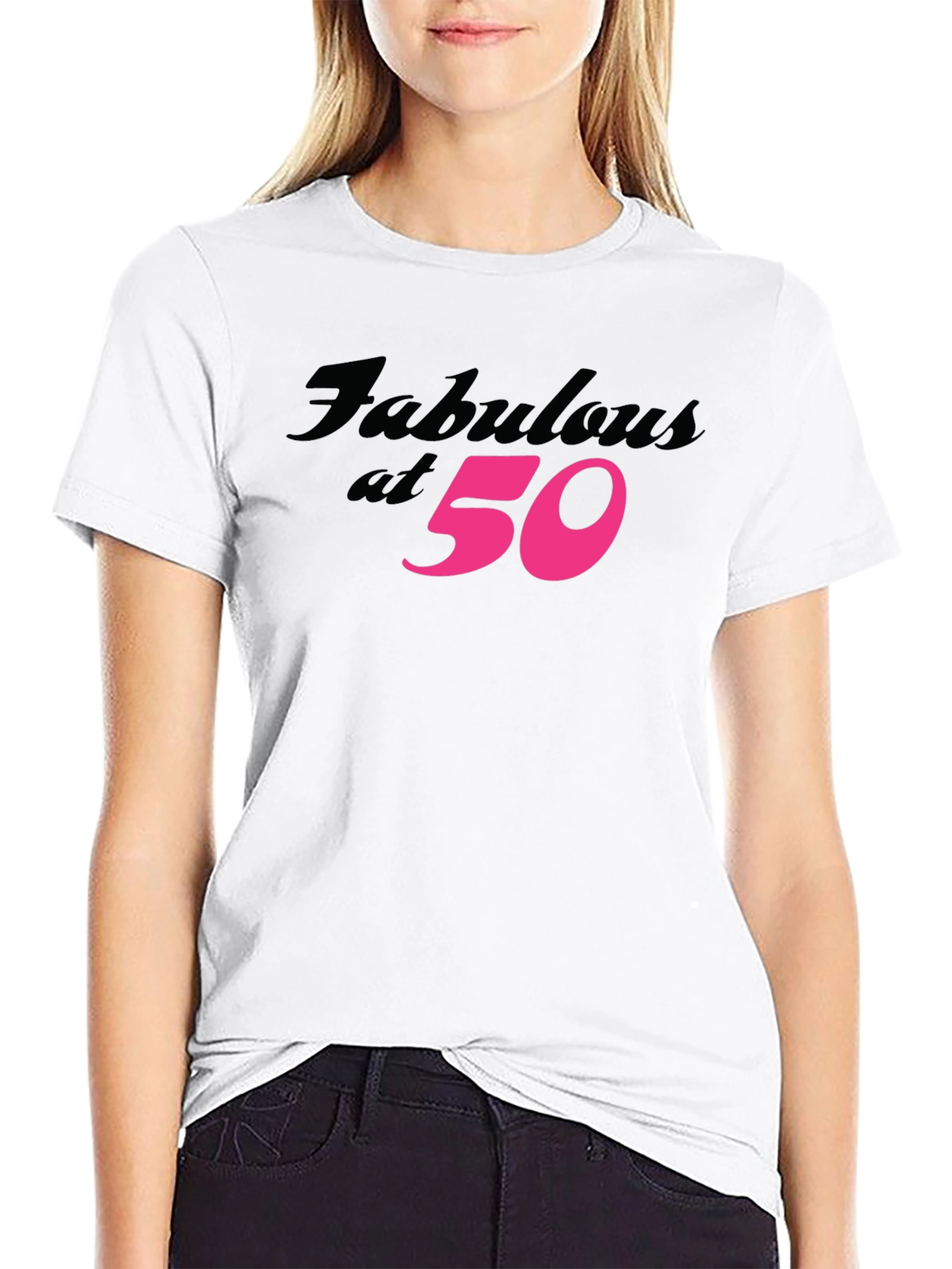 Black Fabulous at 50 Black T-Shirt view 9
