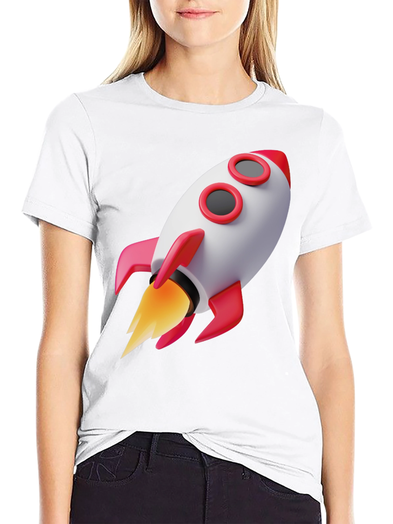 Black Rocket Graphic Tee - Blast Off in Style! view 9