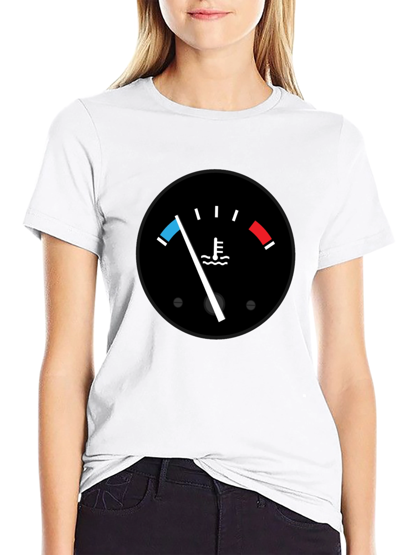 Black Coolant Gauge Black T-Shirt view 9