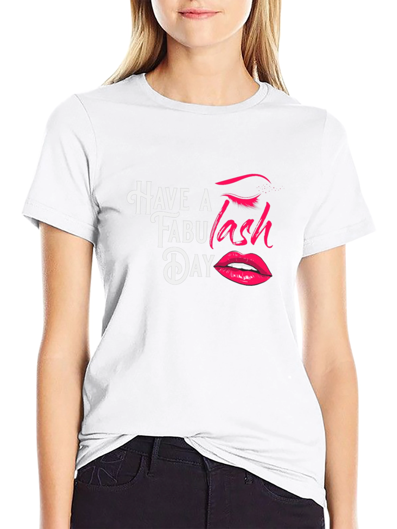 Black Fabu-Lash Day T-Shirt - Stylish Graphic Tee view 9