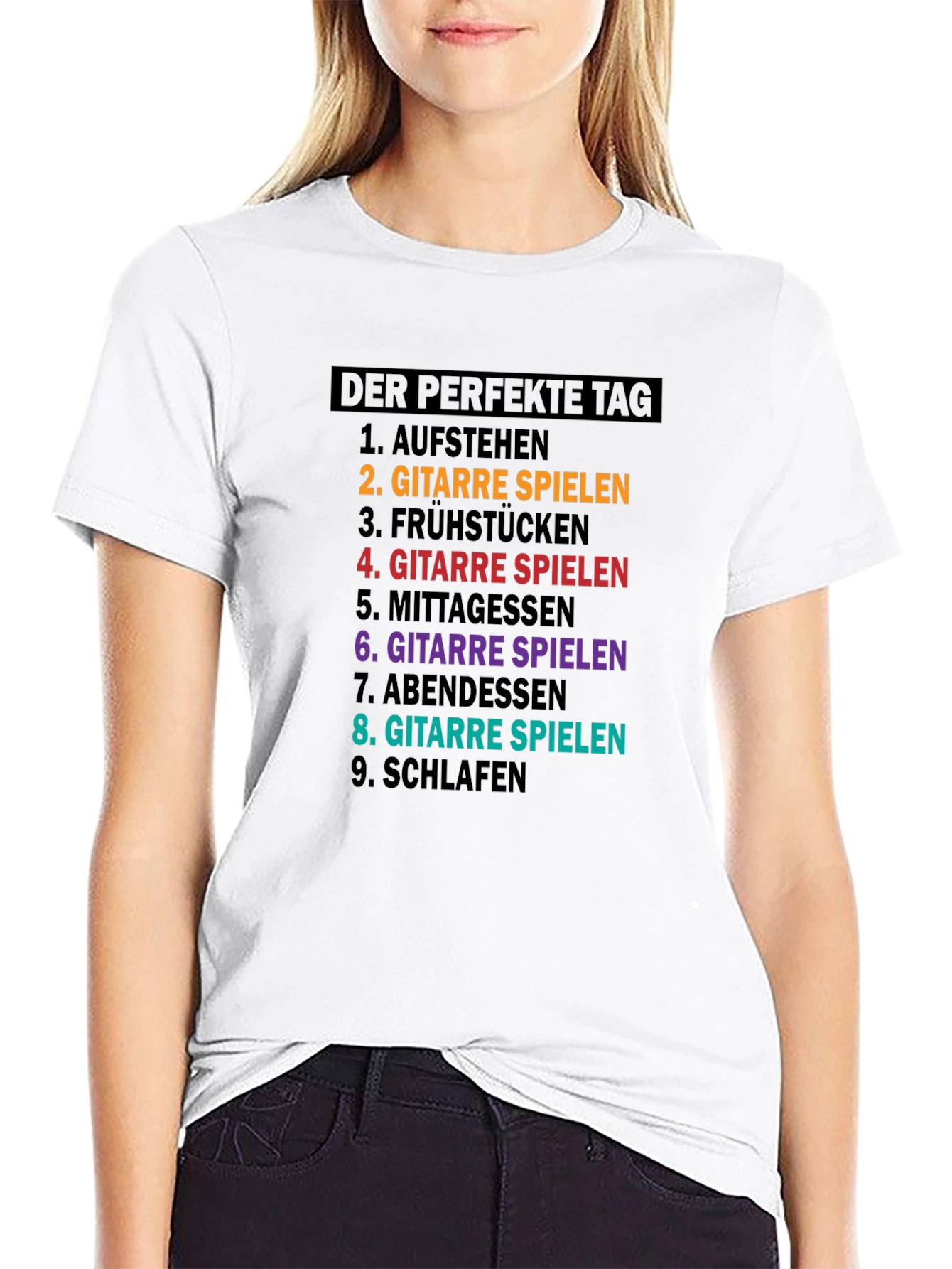 Black The Perfect Day Guitar T-Shirt view 9