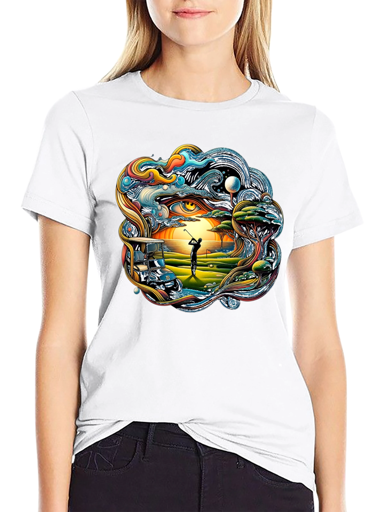 Black Golf Course Dreamscape Tee view 9