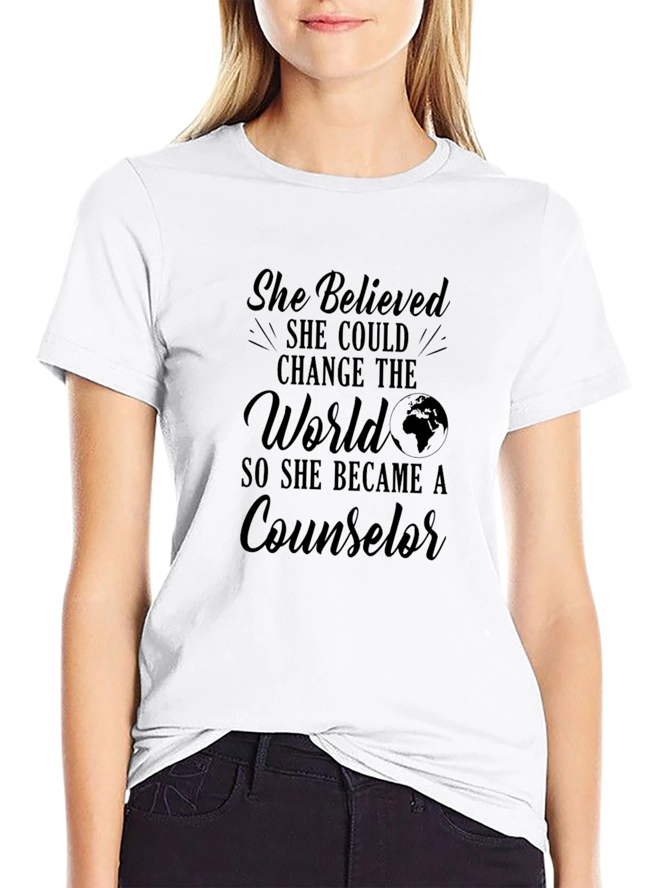 Black Counselor Empowerment Black T-Shirt view 9