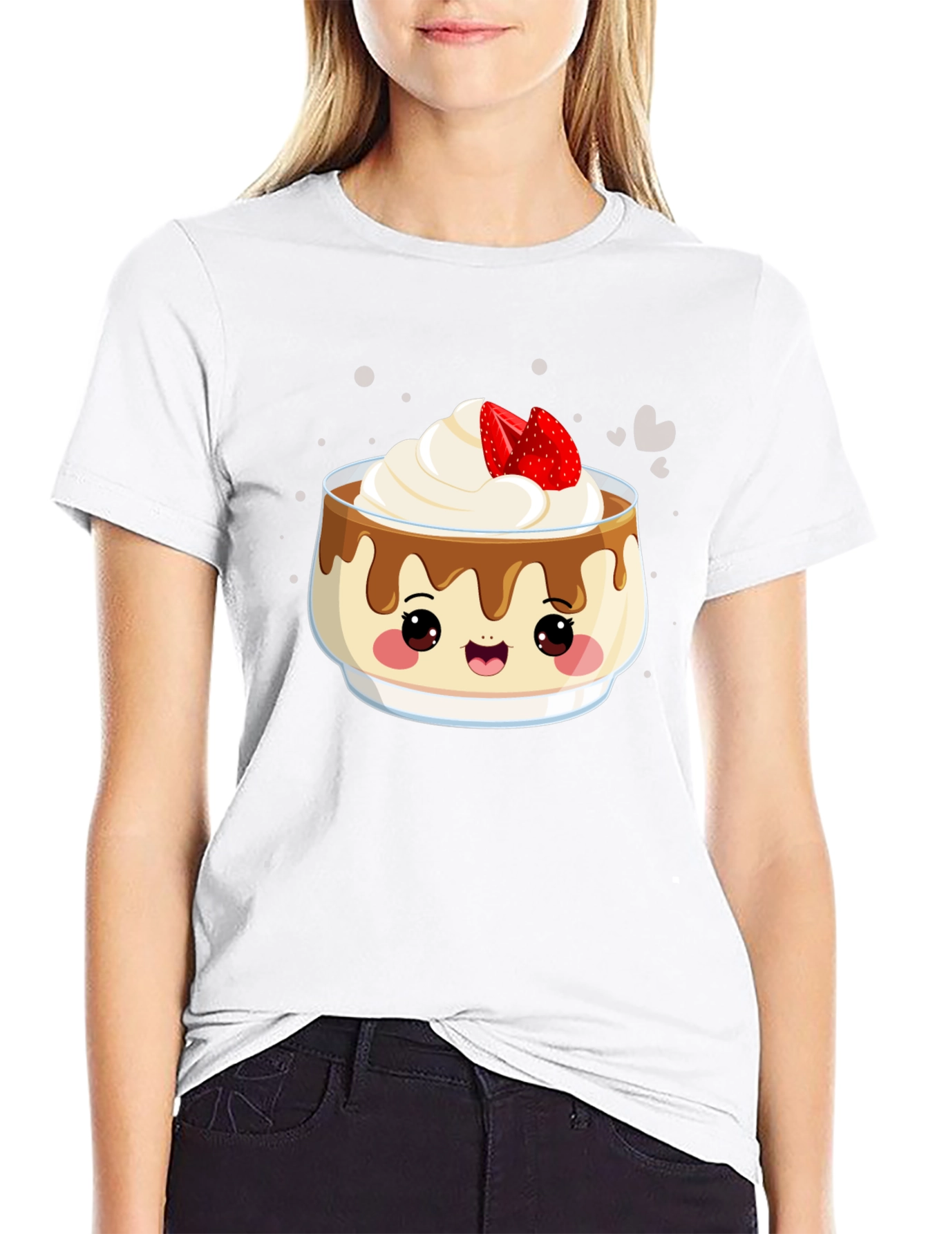 Black Kawaii Dessert T-Shirt: Sweet Treat Style! view 9