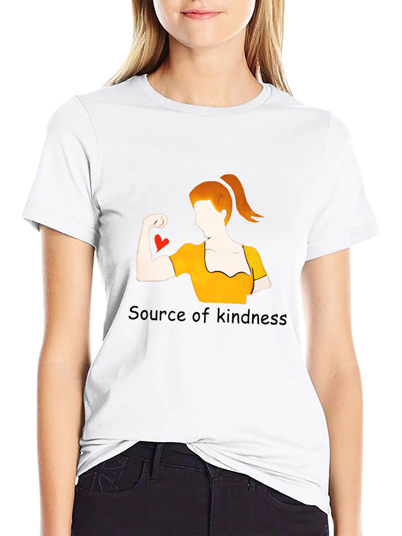 Black Kindness Strength T-Shirt view 9