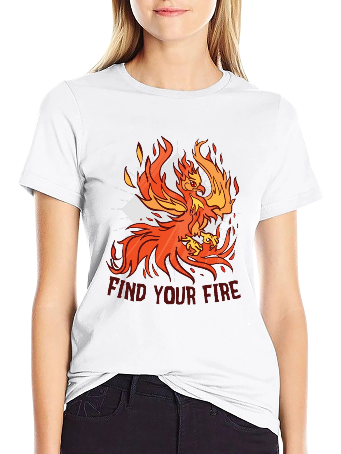 Black Phoenix Find Your Fire Graphic T-Shirt view 9