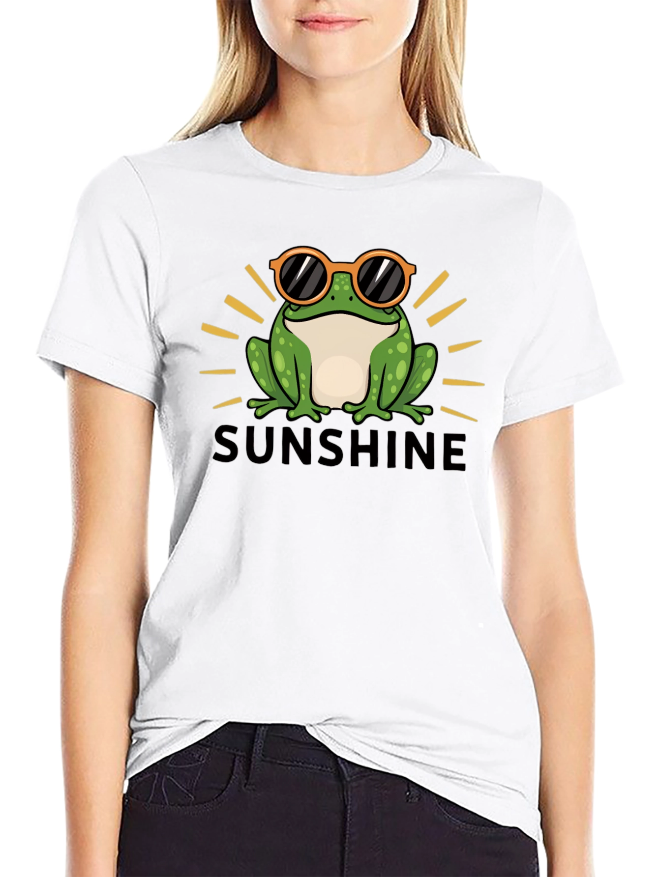 Black Sunshine Frog T-Shirt view 9