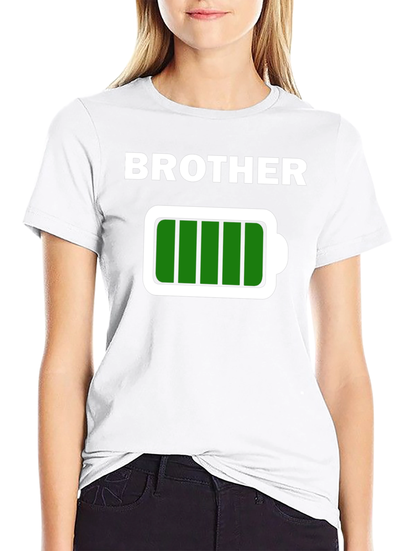 Black Brother Full Battery T-Shirt - Black view 9