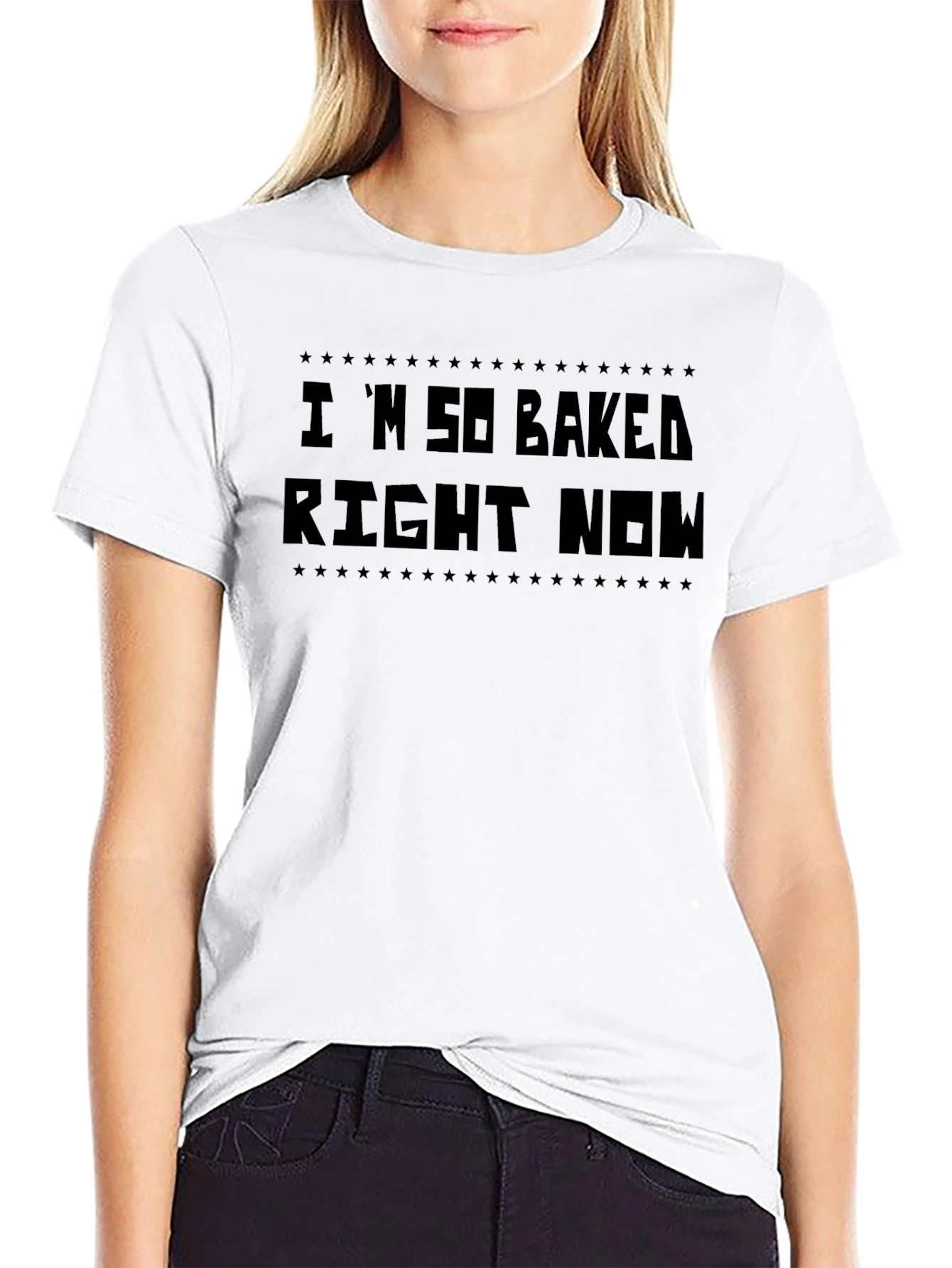 Black I'm So Baked Right Now Graphic Tee - Men's Black T-Shirt view 9