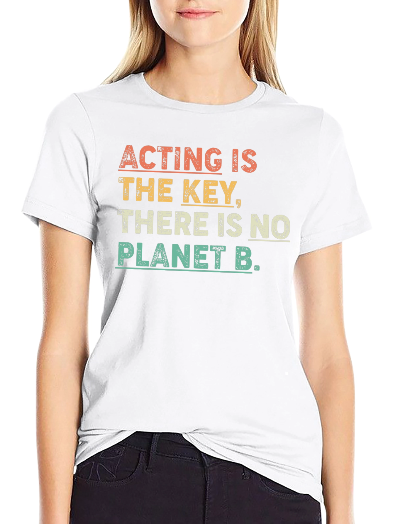 Black Acting is the Key Graphic Tee view 9