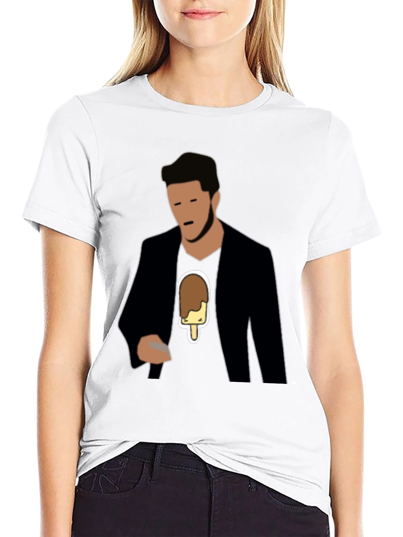 Black Cool Graphic Tee - Ice Cream Man view 9