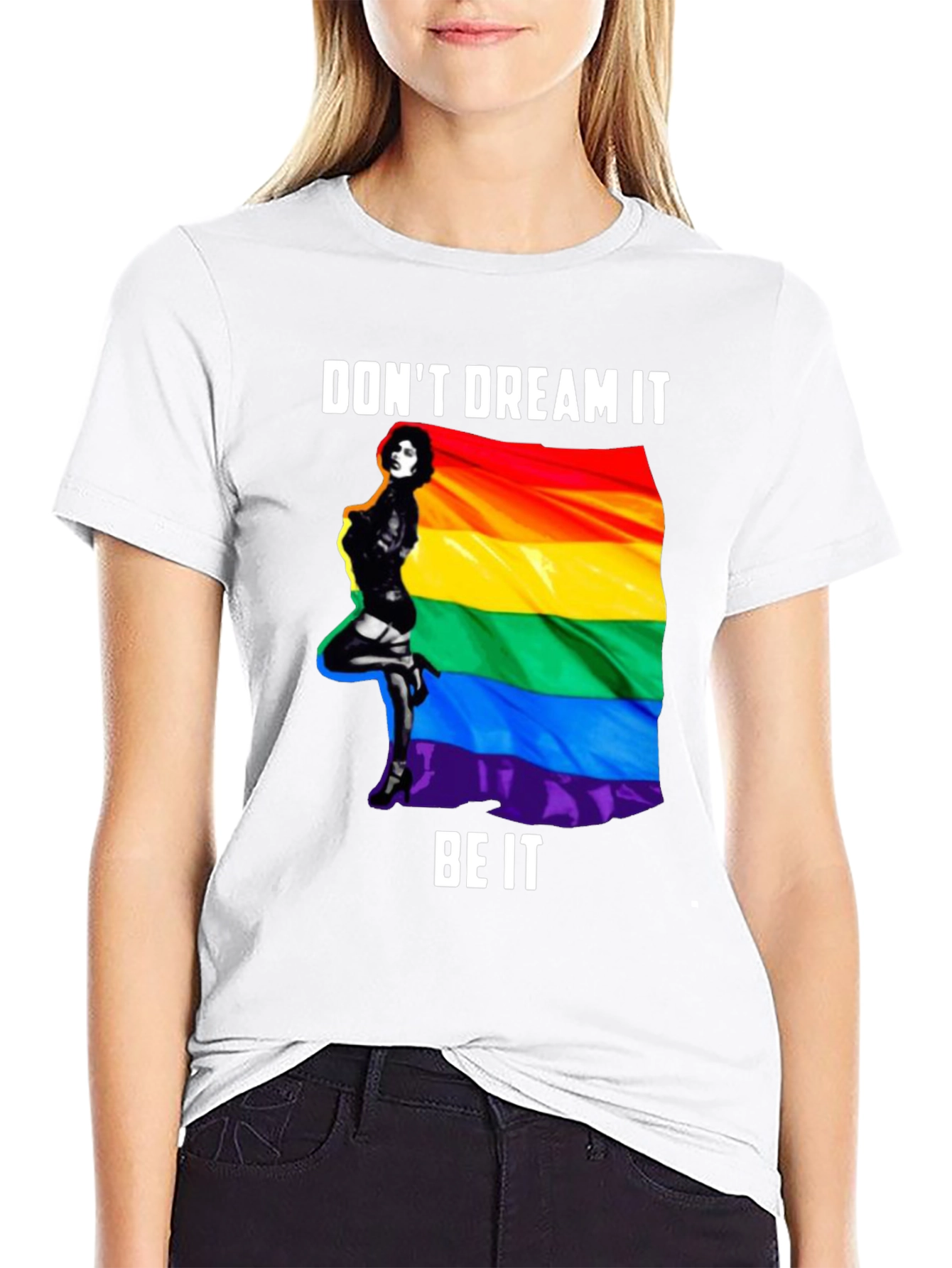 Black Don't Dream It Be It Pride T-Shirt view 9
