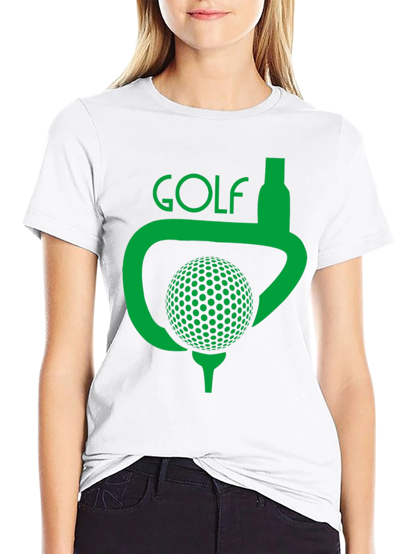 Black Golf Tee T-Shirt view 9