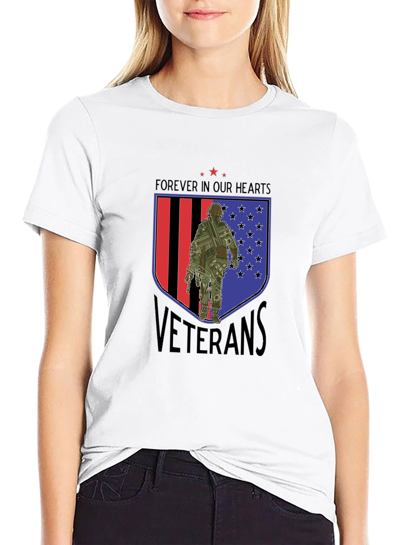 Forever In Our Hearts Veterans T-Shirt - 9