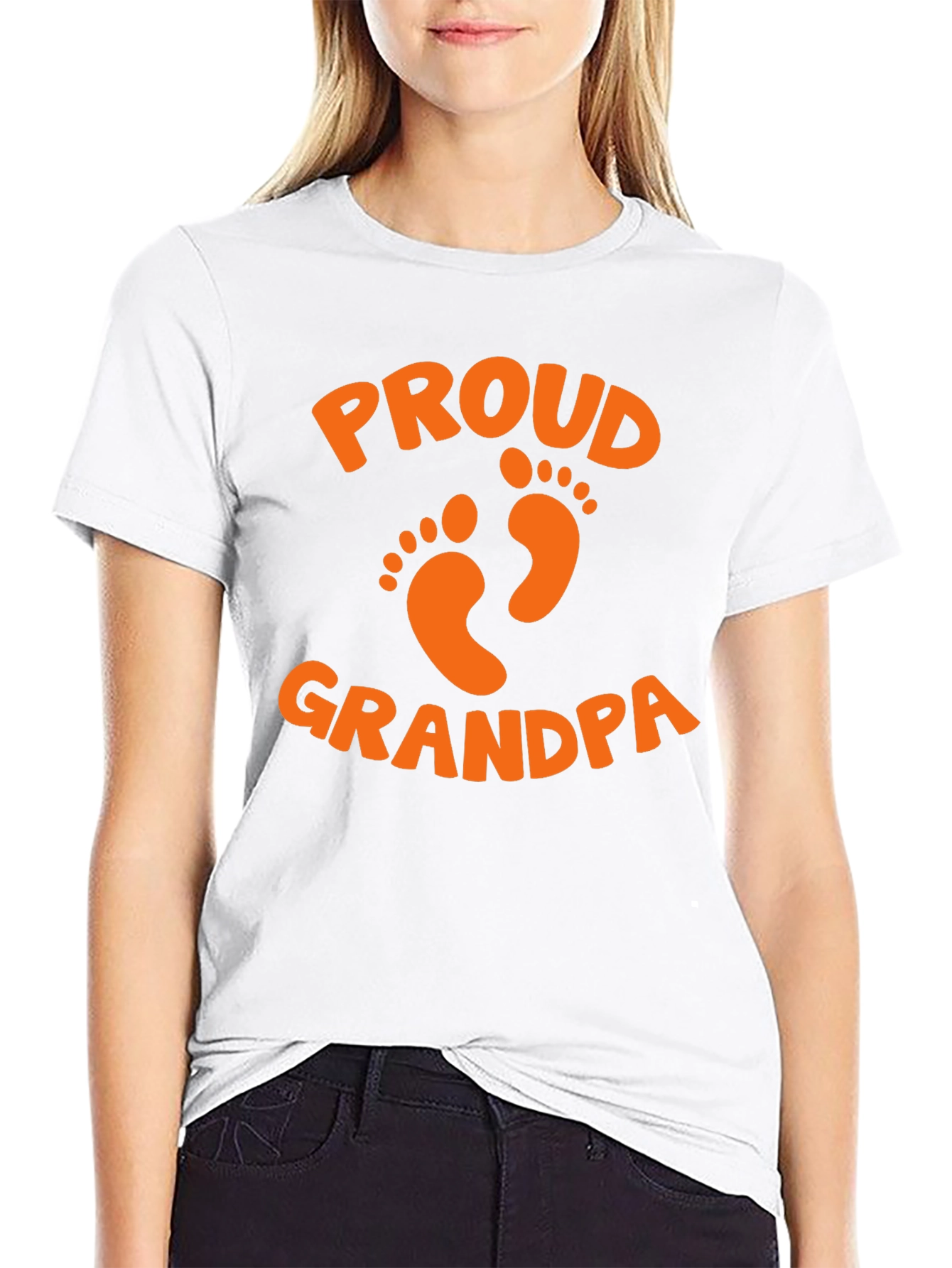 Black Proud Grandpa T-Shirt - Father's Day Gift view 9