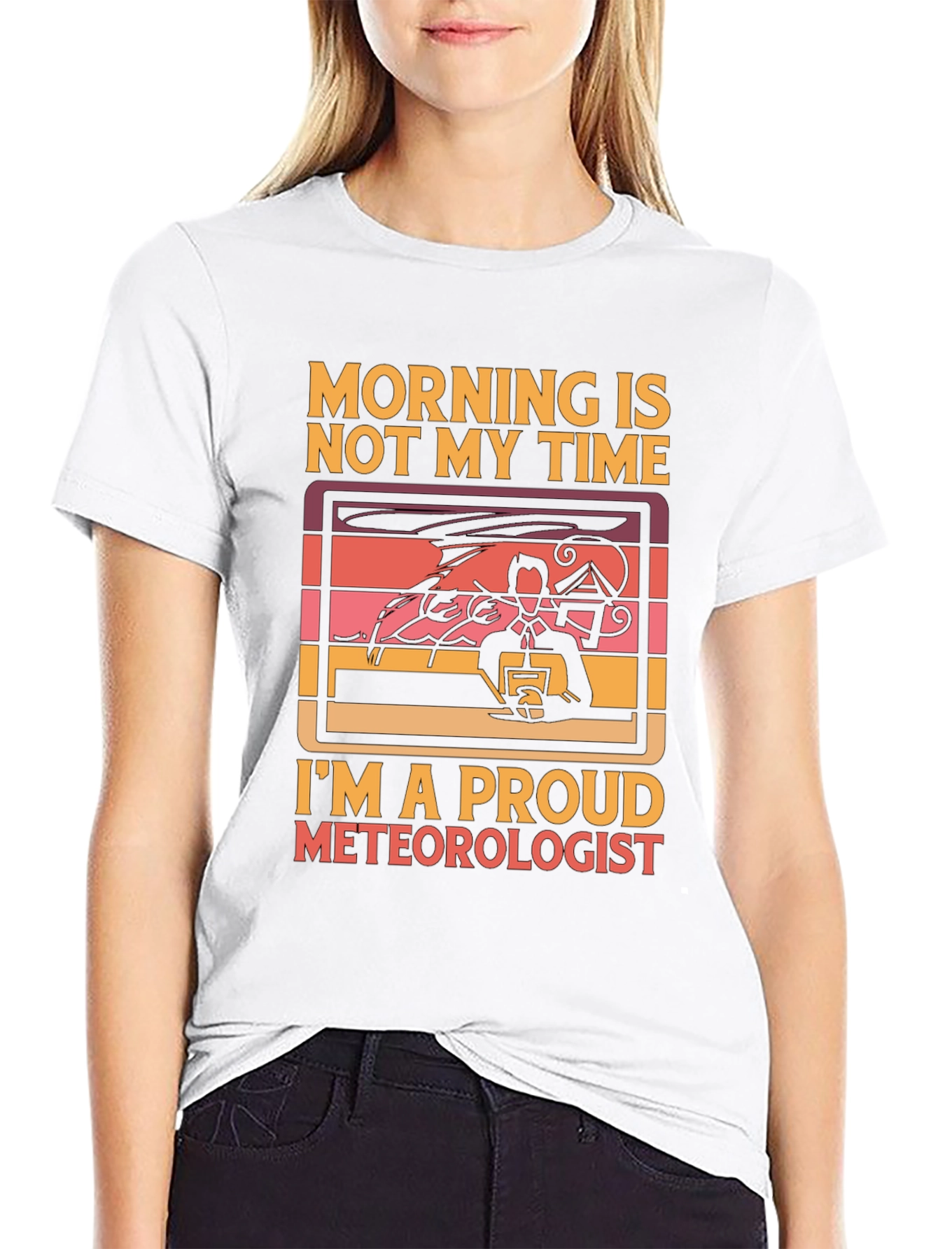 Black Proud Meteorologist T-Shirt view 9
