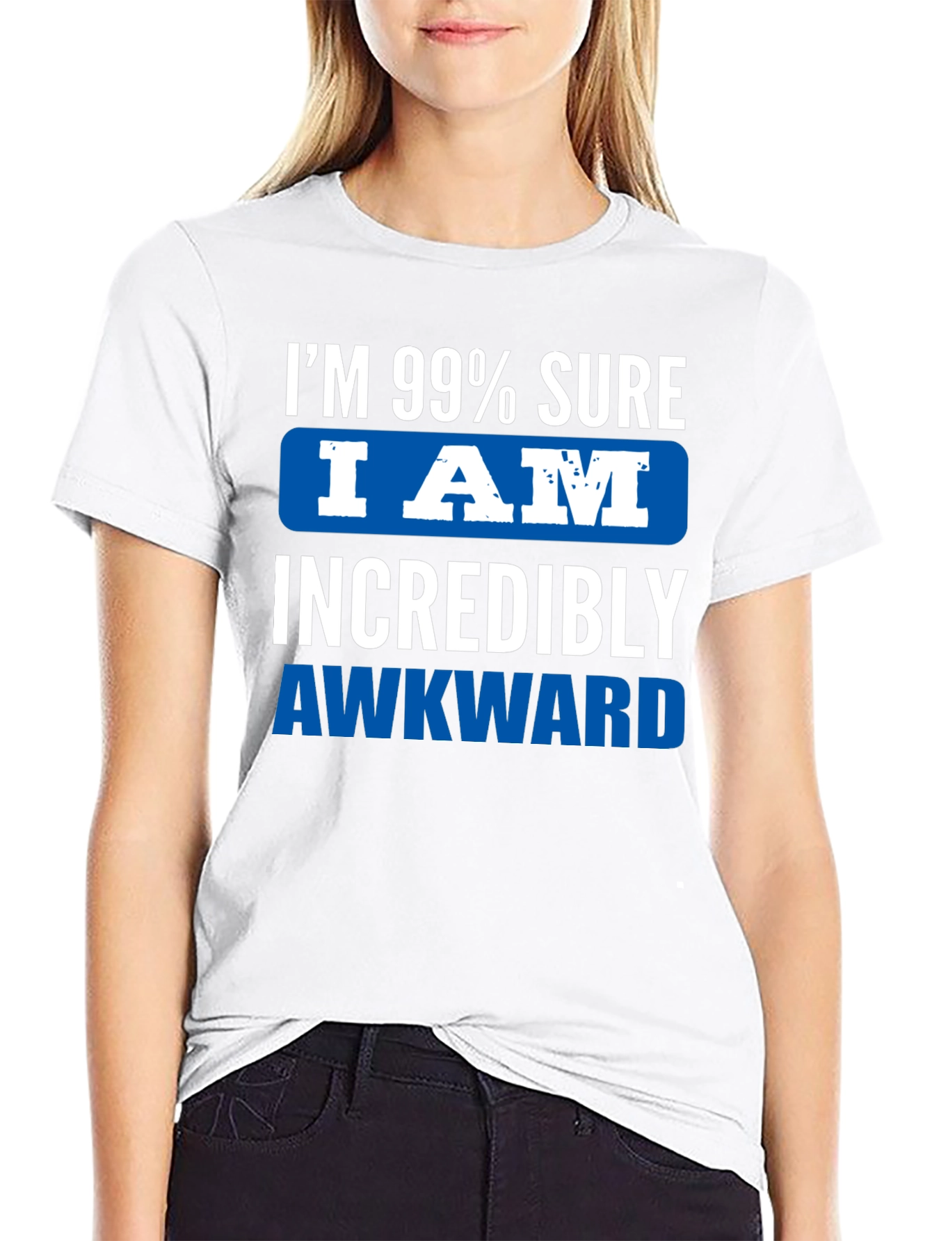 Black Awkward T-Shirt: Funny Graphic Tee for Introverts view 9