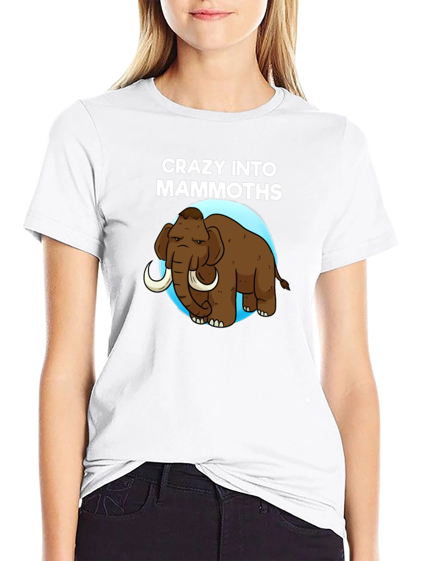 Black Crazy into Mammoths T-Shirt view 9