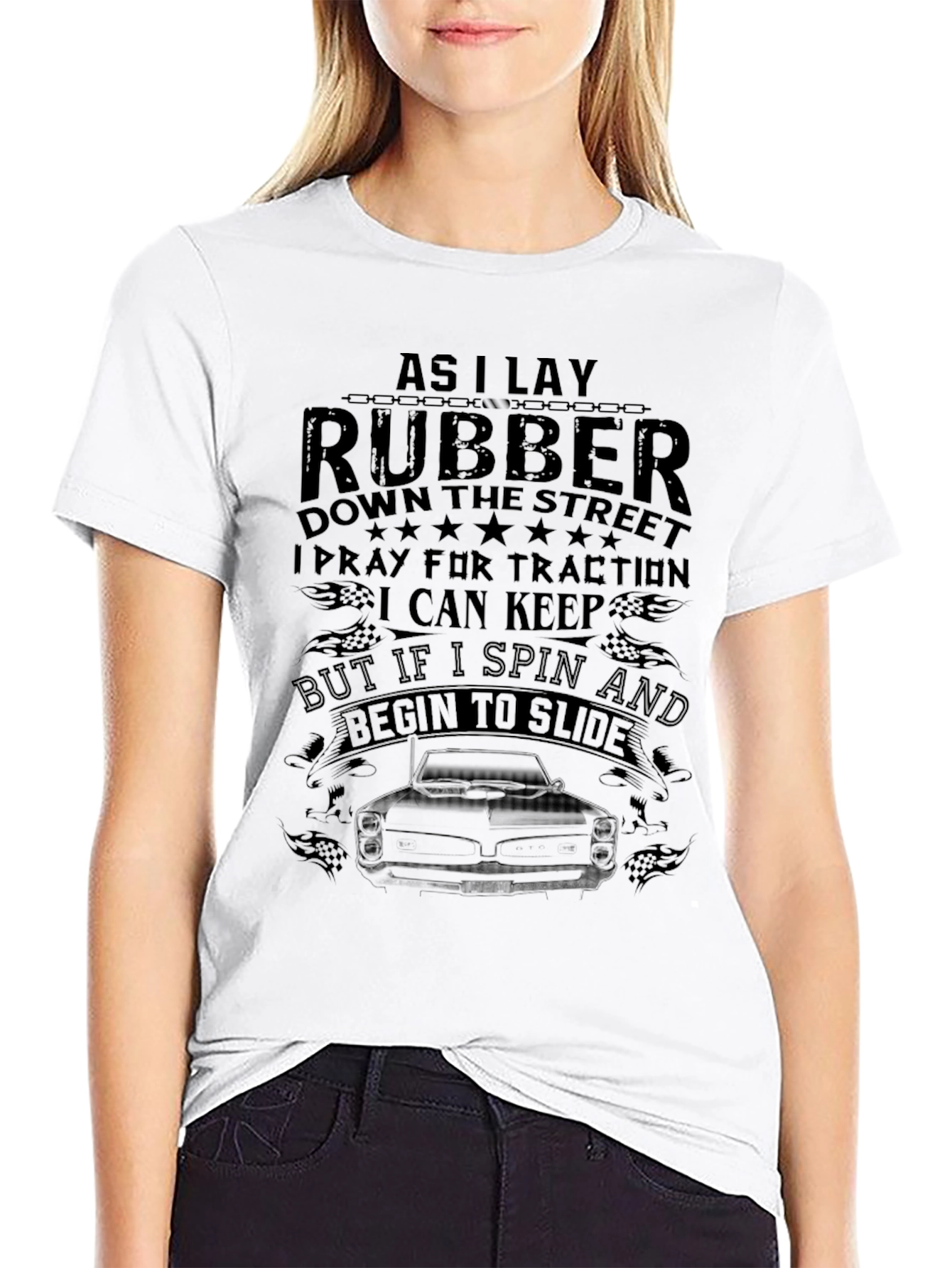 Black As I Lay Rubber T-Shirt Car Enthusiast Gift view 9