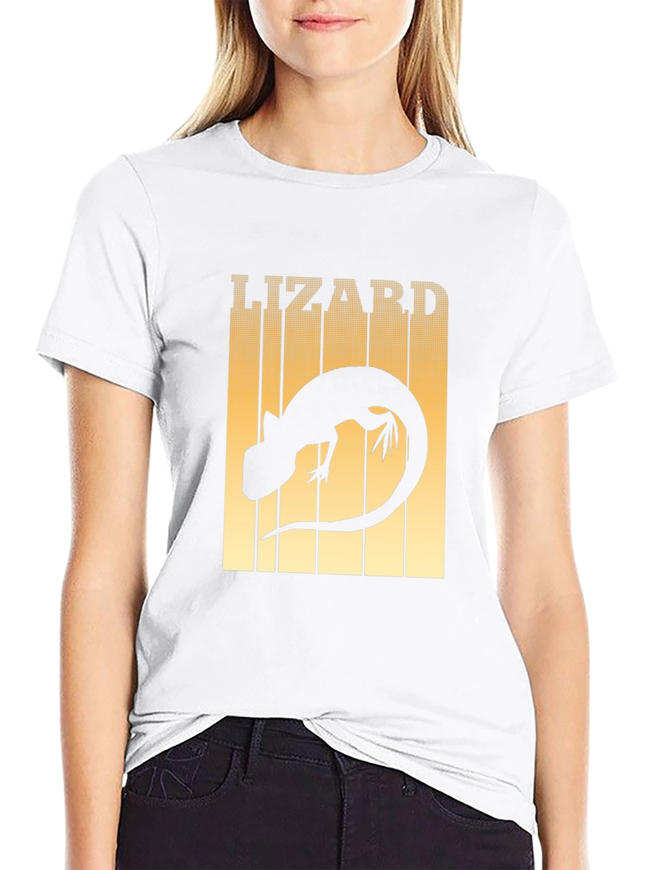 Black Lizard Graphic T-Shirt - Reptile Lover Tee view 9