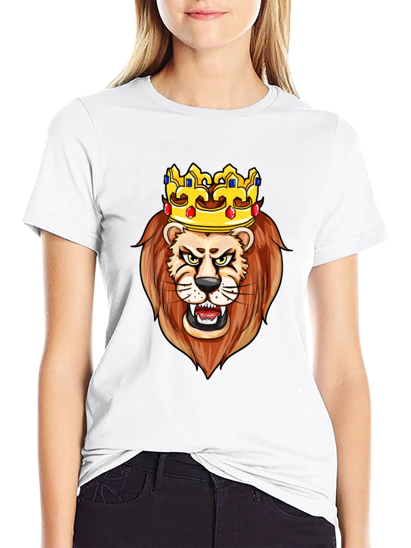 Black Lion King Graphic T-Shirt view 9