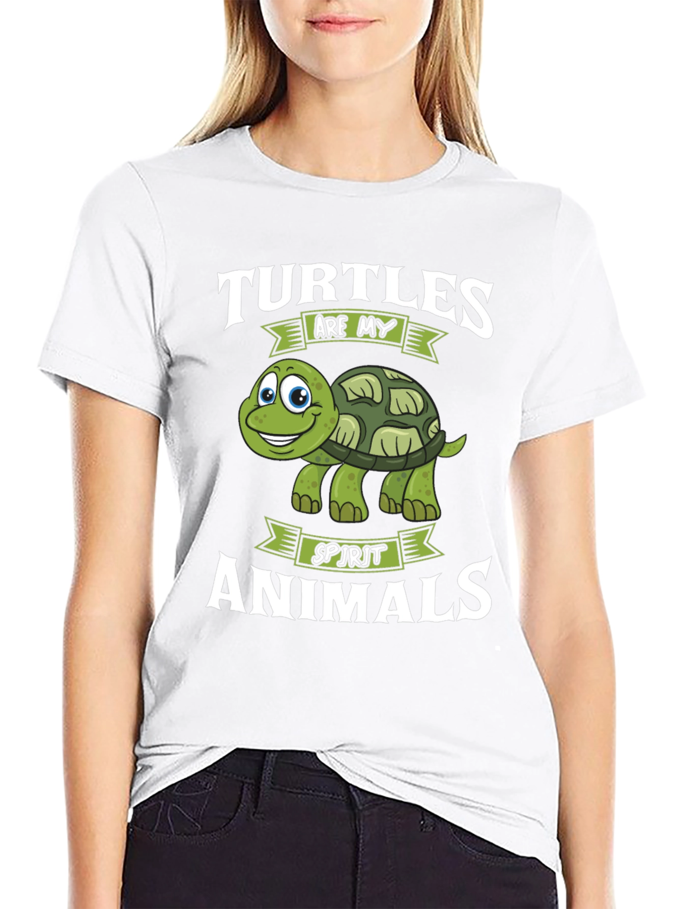 Black Turtles Are My Spirit Animals Graphic Tee view 9