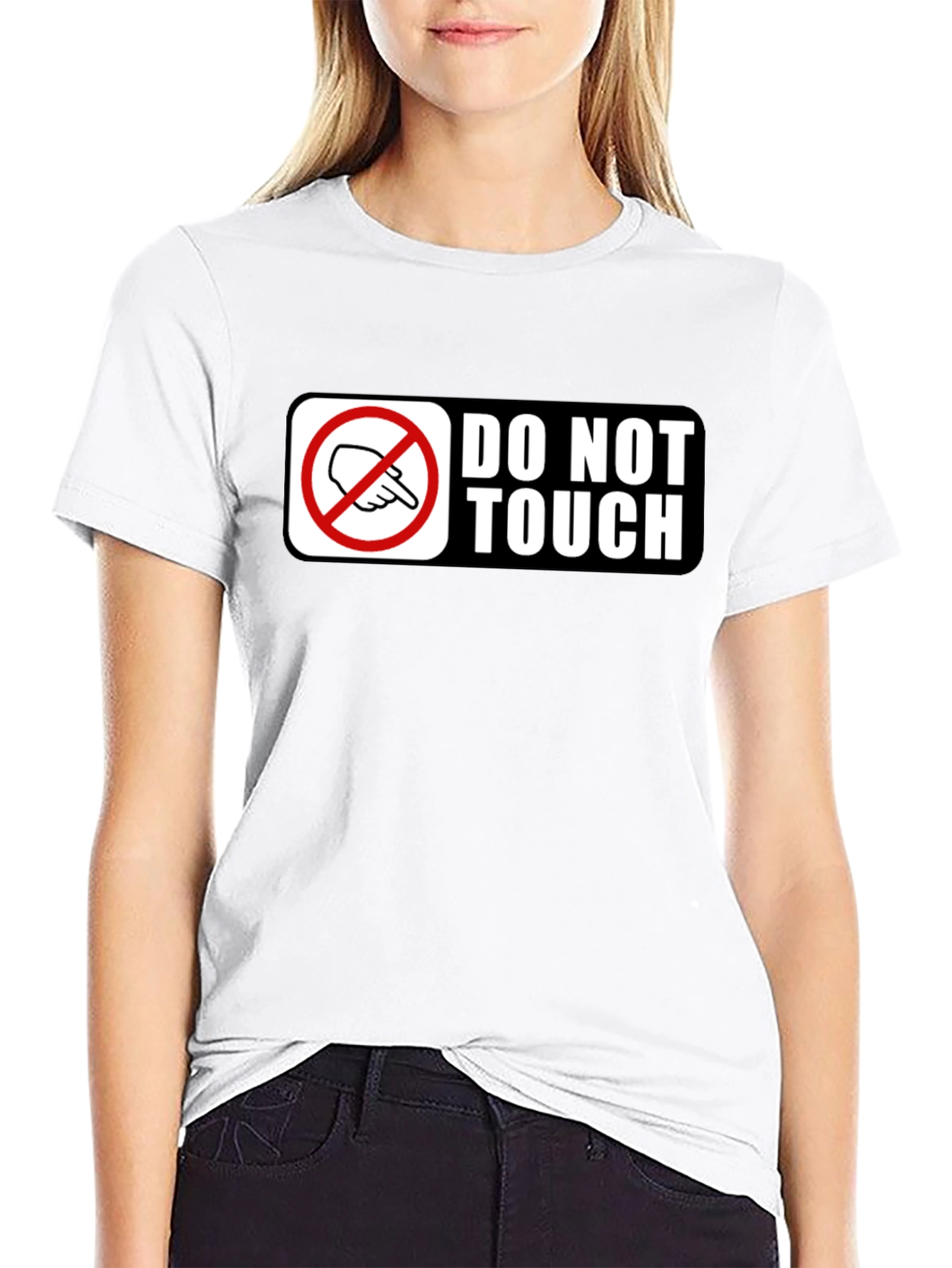 Black Do Not Touch Graphic T-Shirt view 9