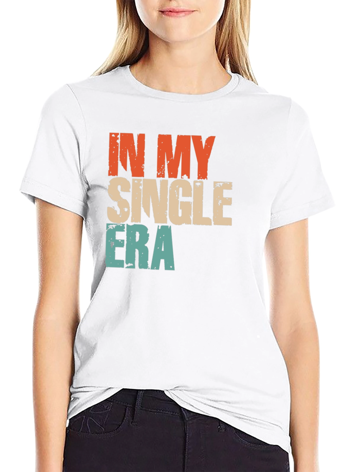 Black In My Single Era Graphic T-Shirt view 9
