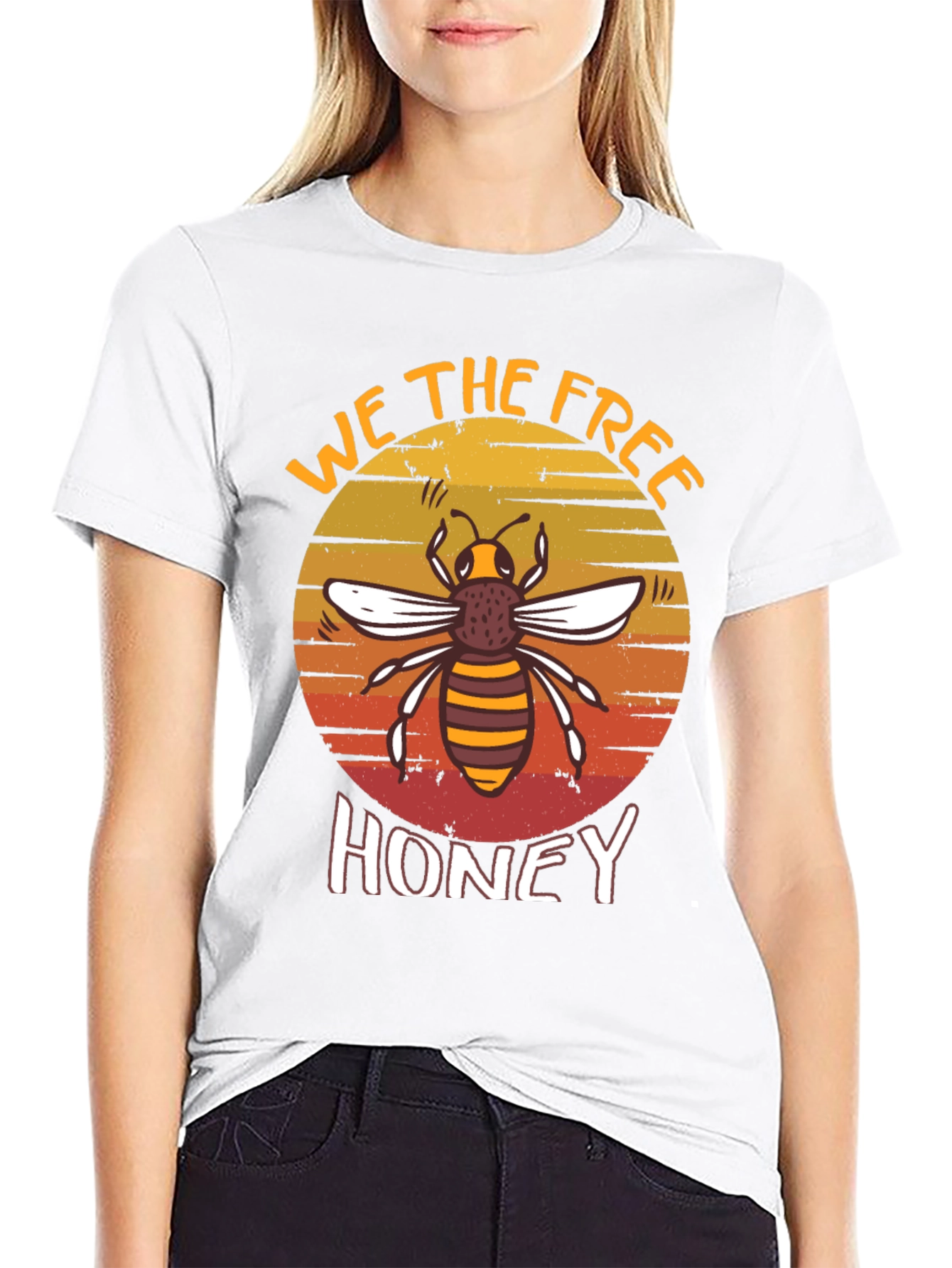 Black We the Free Honey Bee Graphic Tee view 9