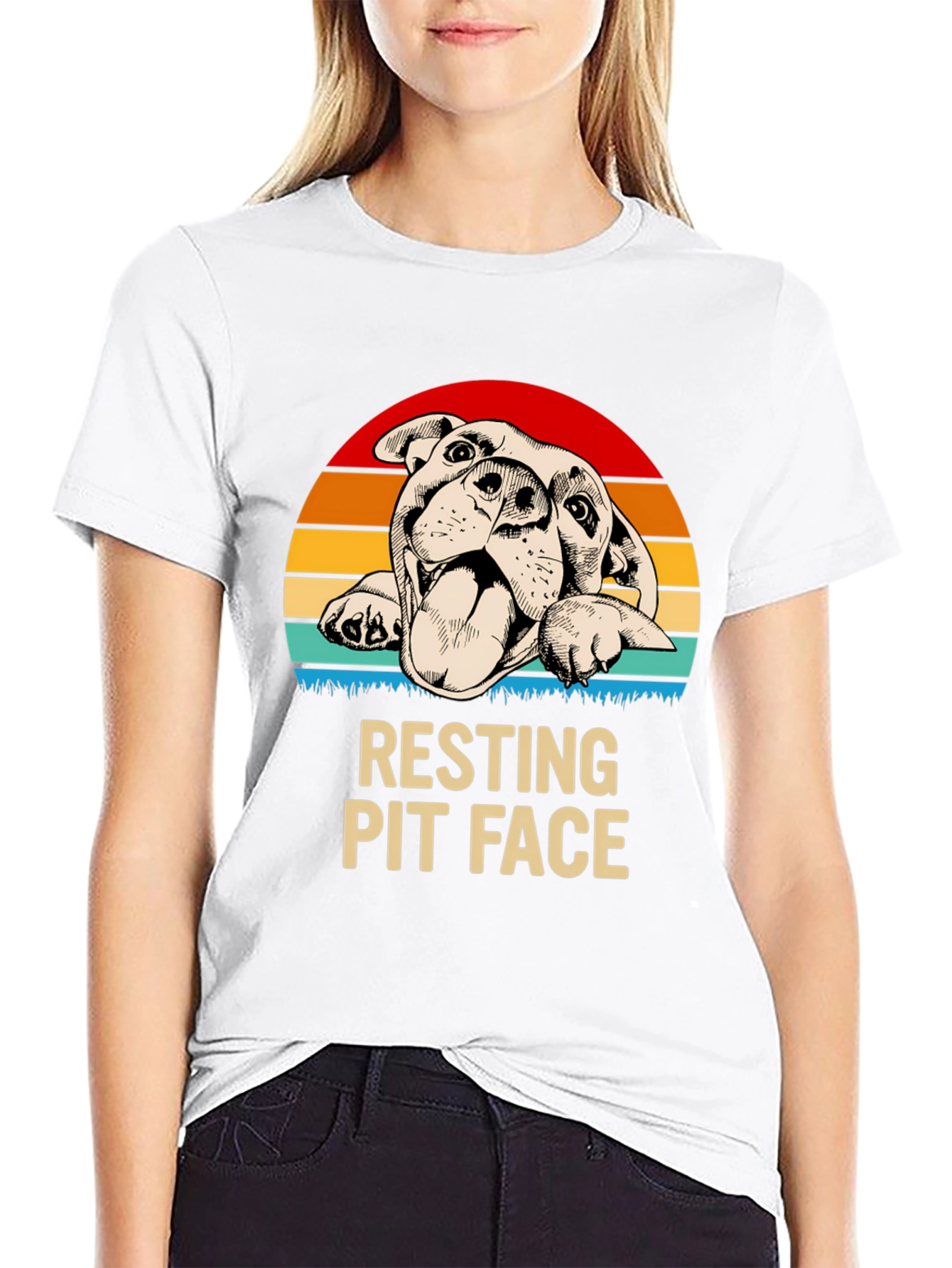 Black Resting Pit Face Graphic Tee - Unisex view 9