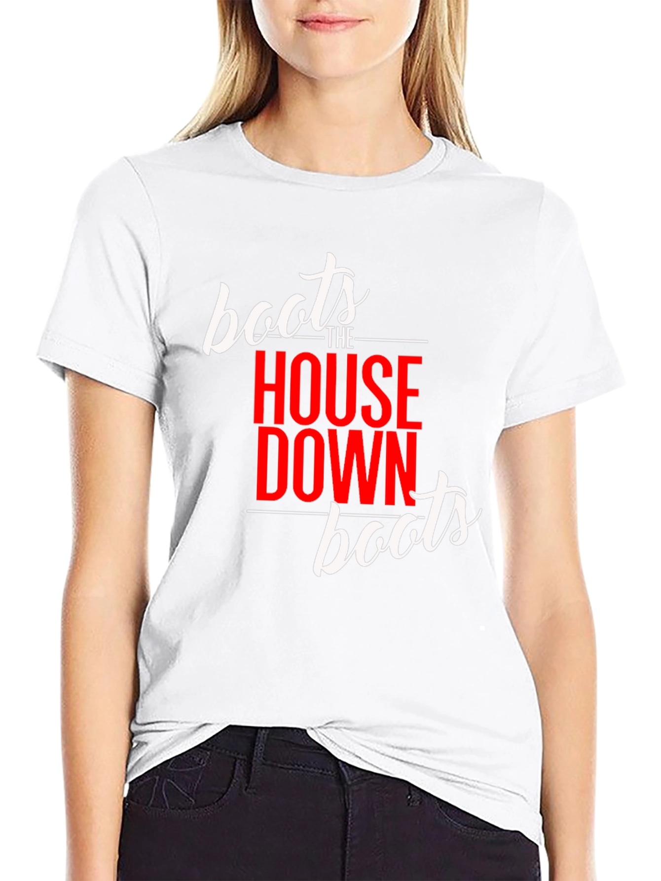 Black Boots The House Down Unisex T-Shirt view 9