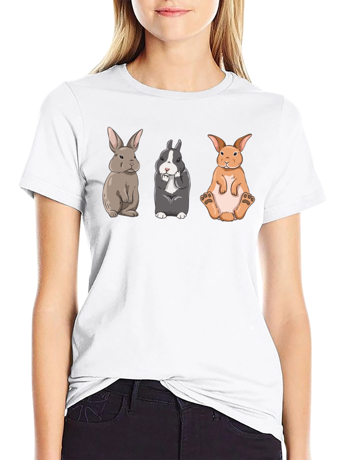 Black Rabbit Trio Graphic Tee view 9