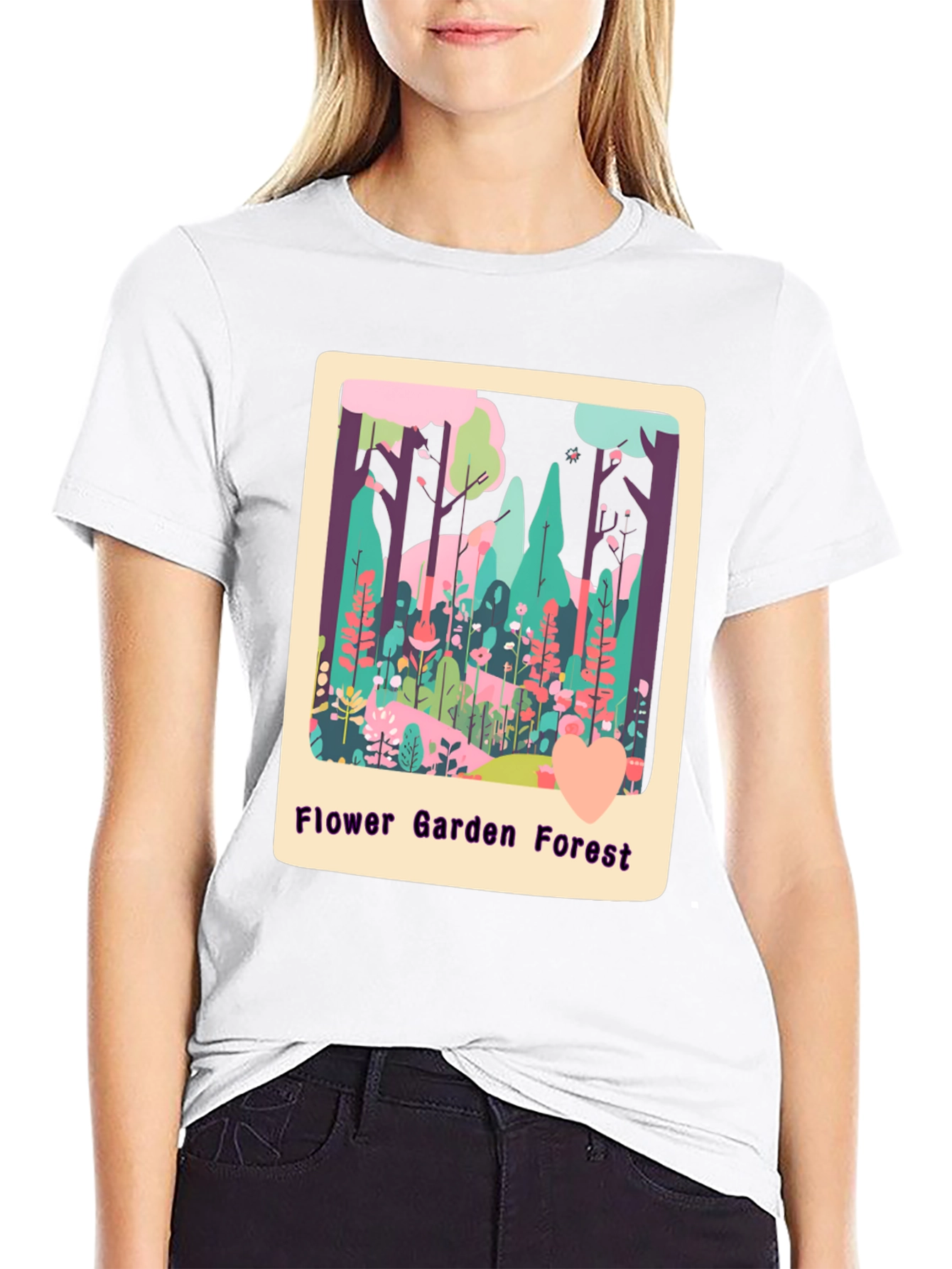 Flower Garden Forest Graphic Tee - 9