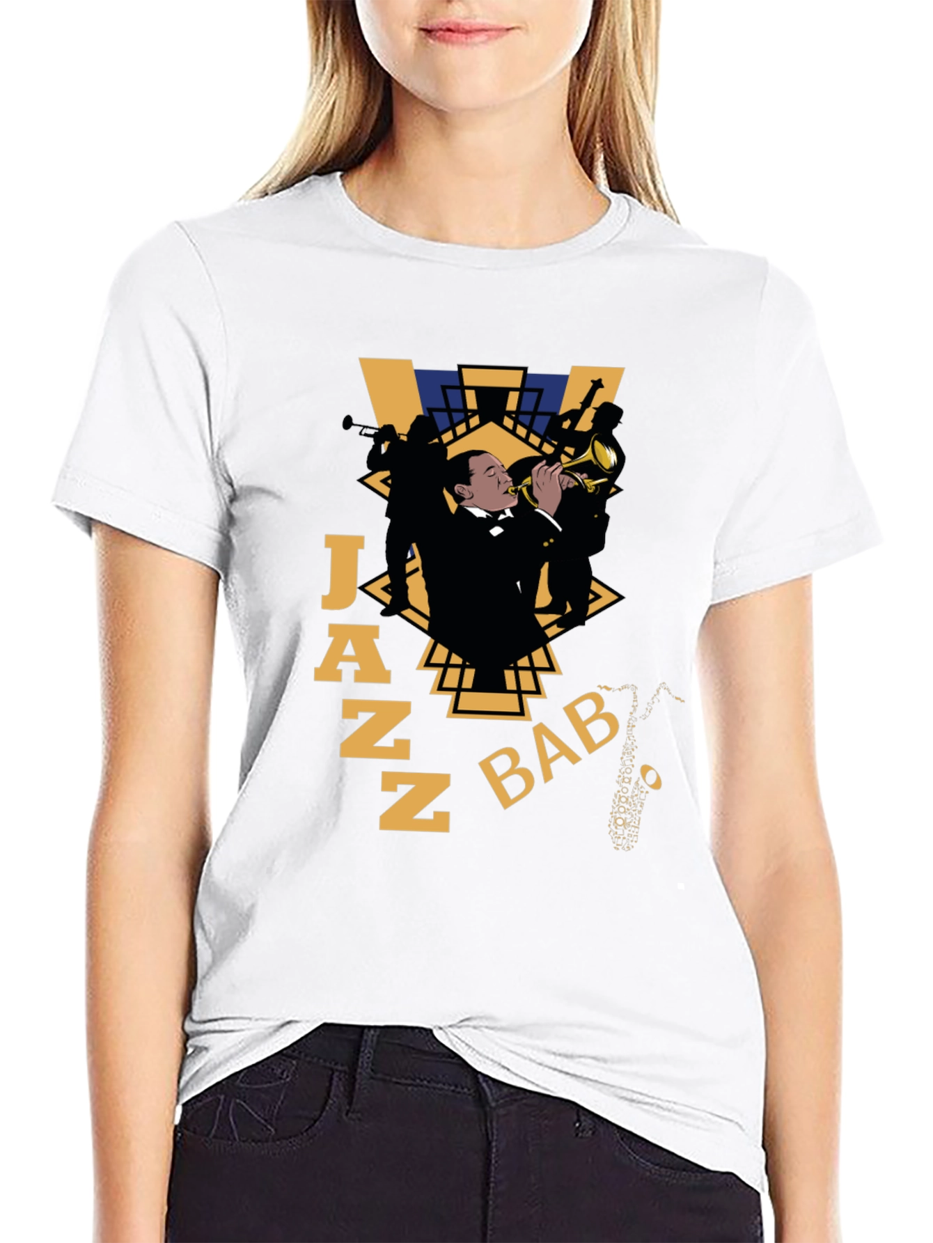 Black Jazz Baby Graphic T-Shirt view 9
