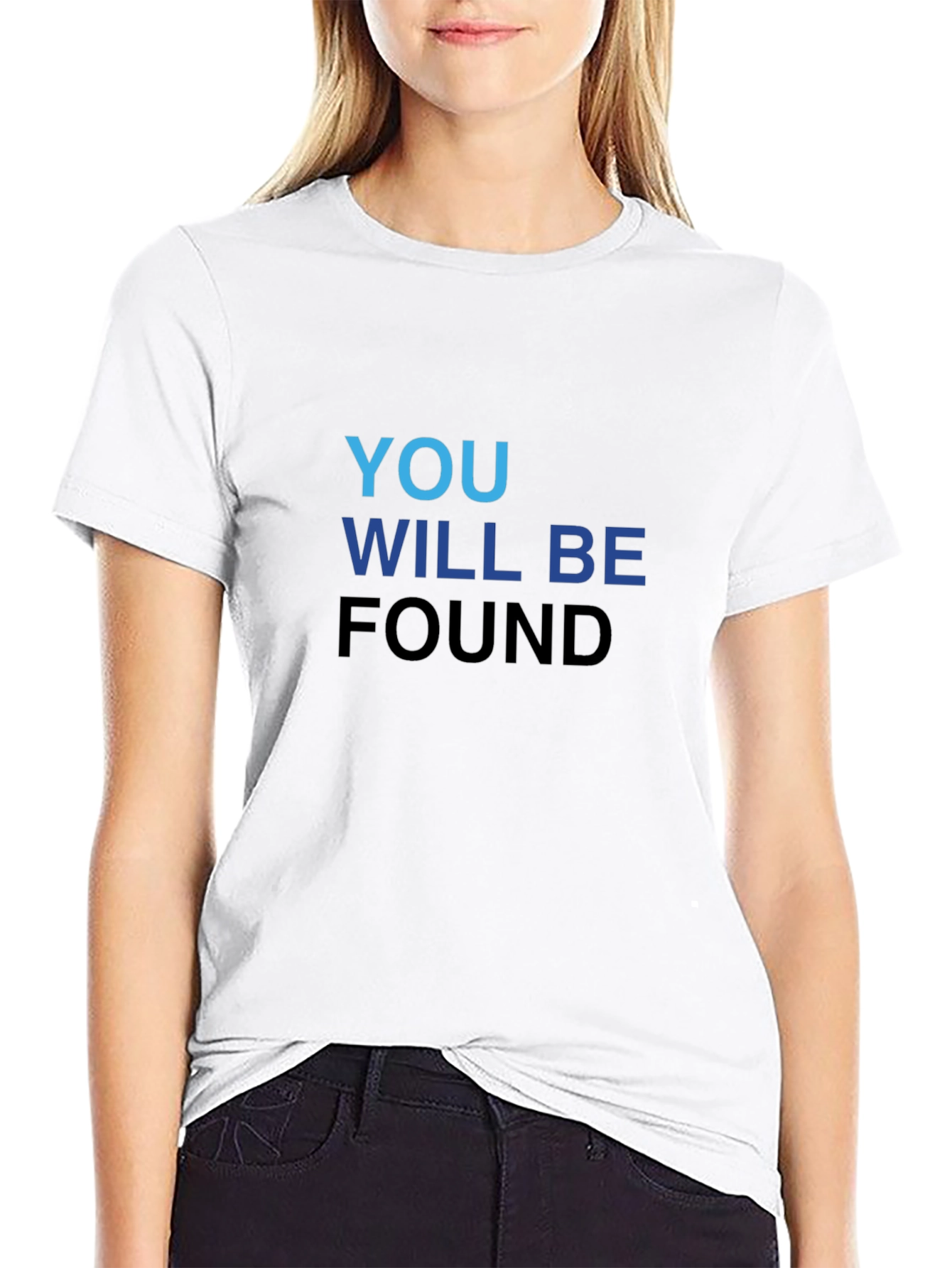 Black You Will Be Found Black T-Shirt view 9